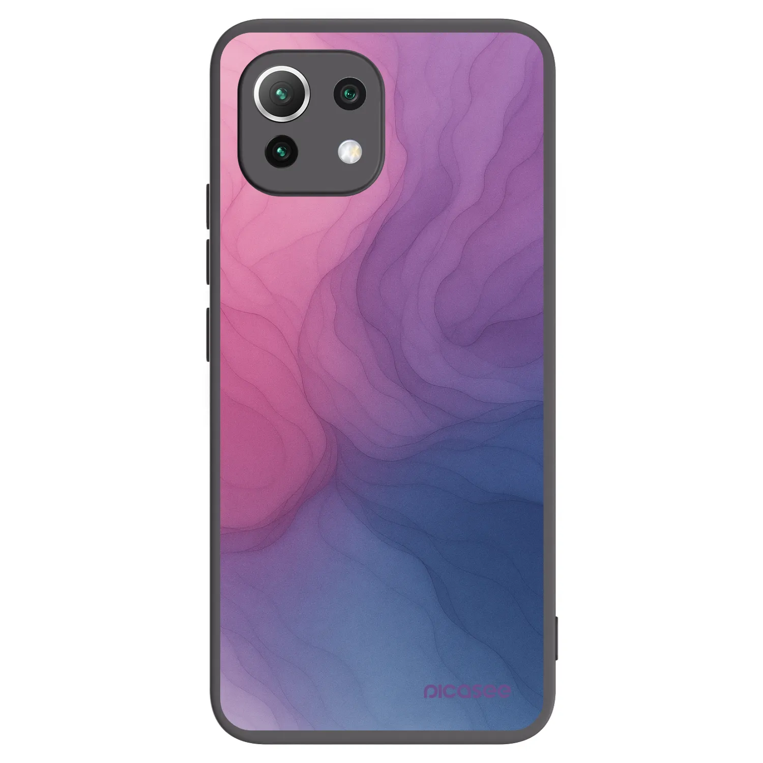 Picasee fekete szilikon tok az alábbi mobiltelefonokra Xiaomi 11 Lite 5G NE - Silk