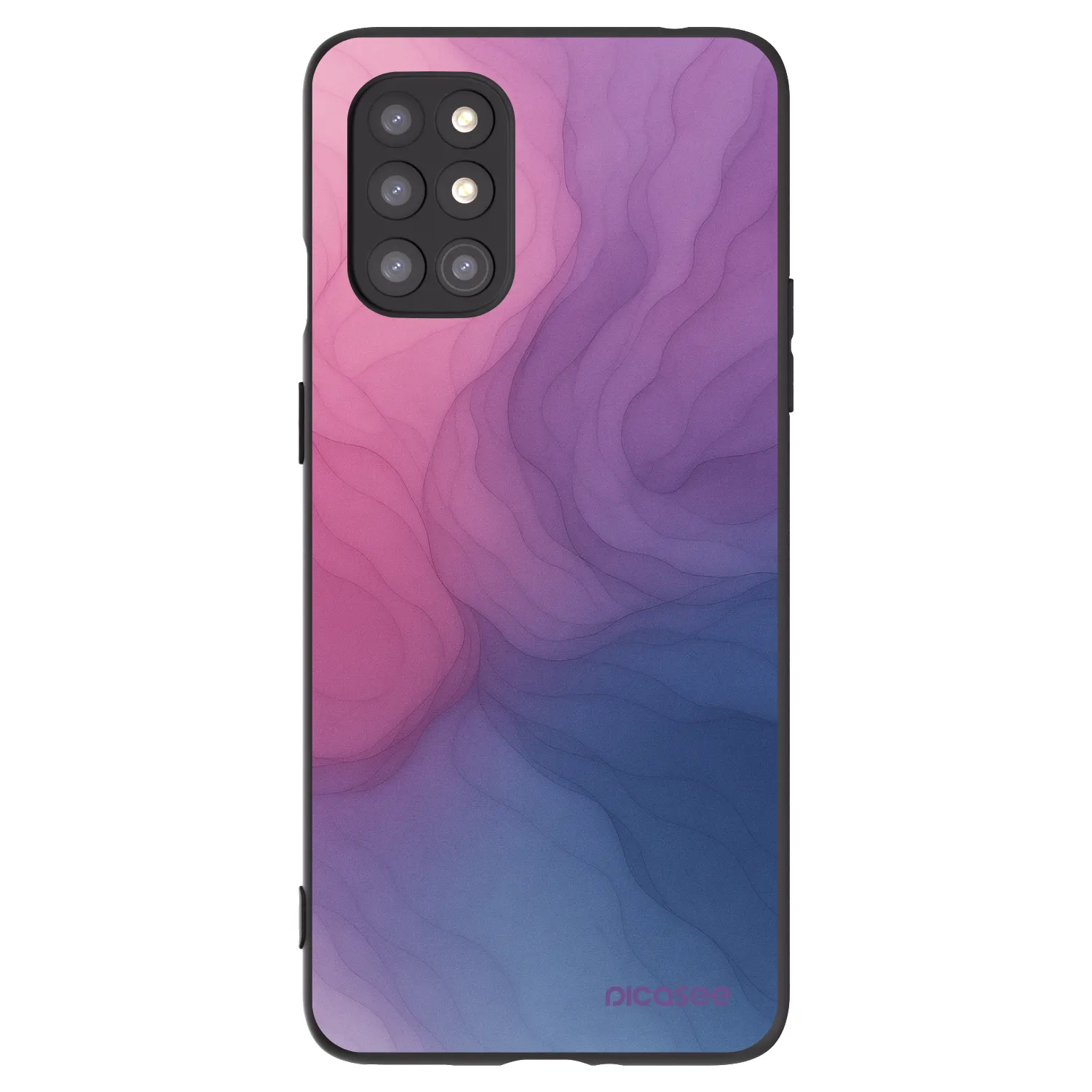 Picasee fekete szilikon tok az alábbi mobiltelefonokra OnePlus 8T - Silk