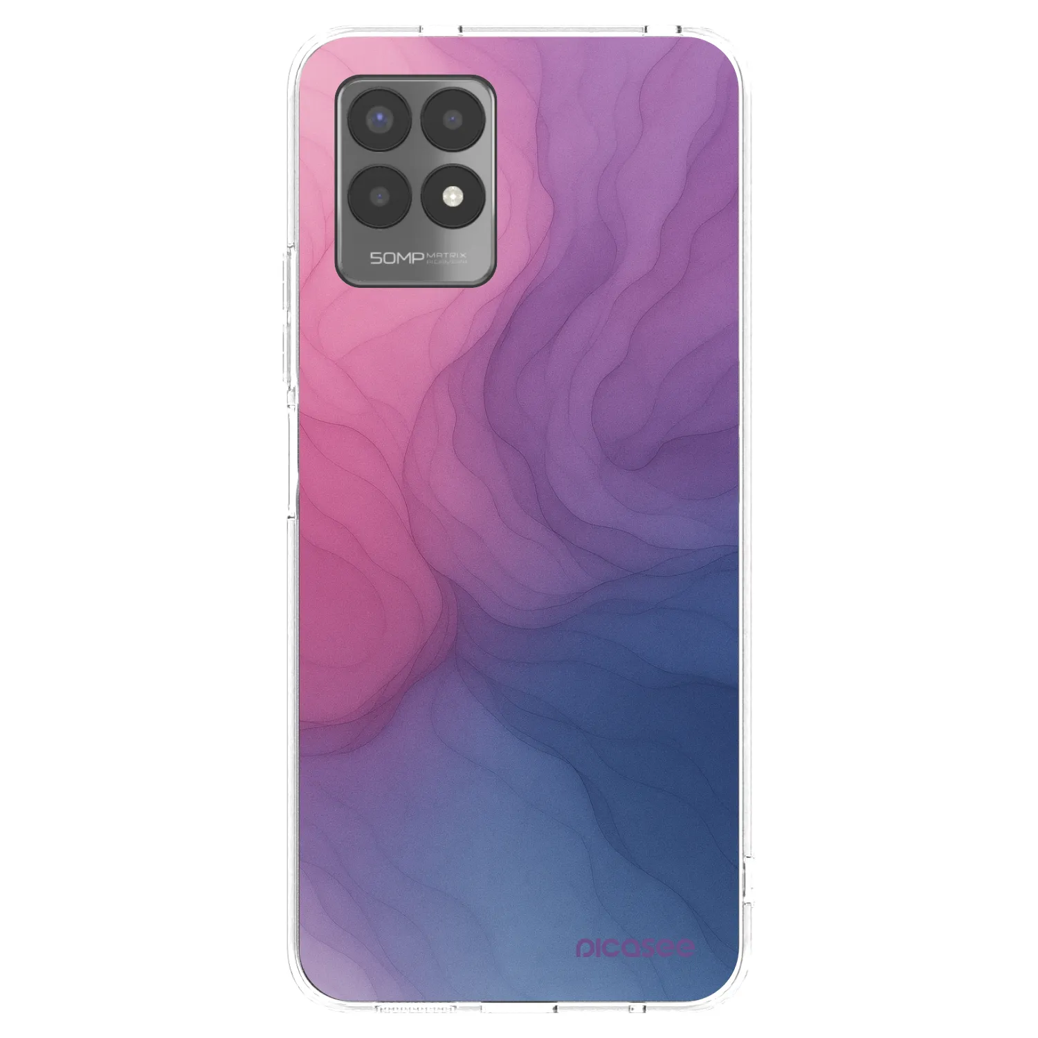 Picasee átlátszó szilikon tok az alábbi mobiltelefonokra Realme 8i - Silk