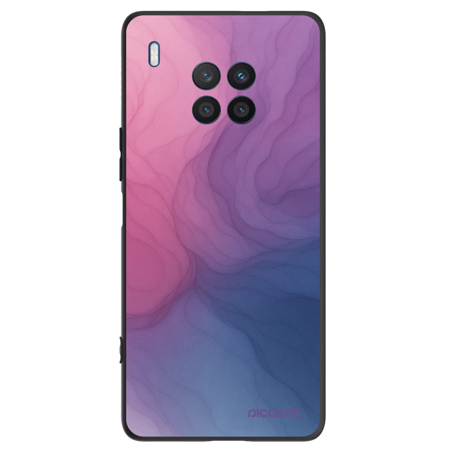Picasee fekete szilikon tok az alábbi mobiltelefonokra Honor 50 Lite - Silk
