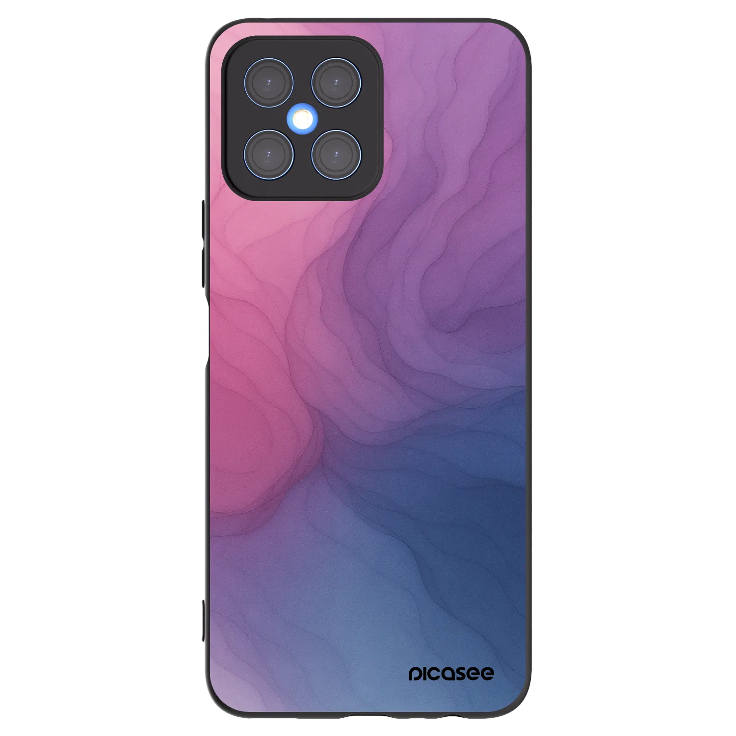 Picasee fekete szilikon tok az alábbi mobiltelefonokra Honor X8 4G - Silk