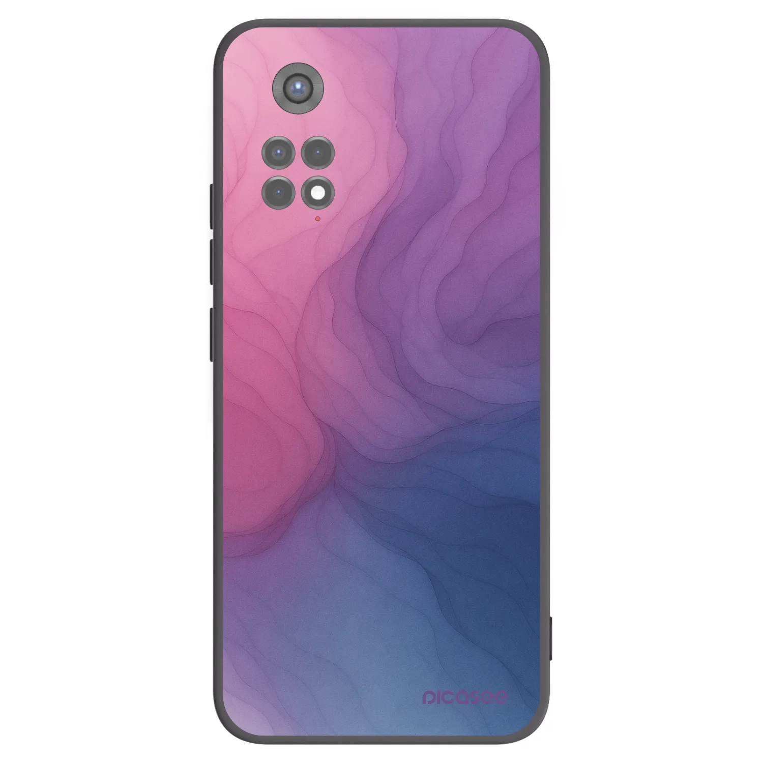Picasee fekete szilikon tok az alábbi mobiltelefonokra Xiaomi Redmi Note 11S 5G - Silk