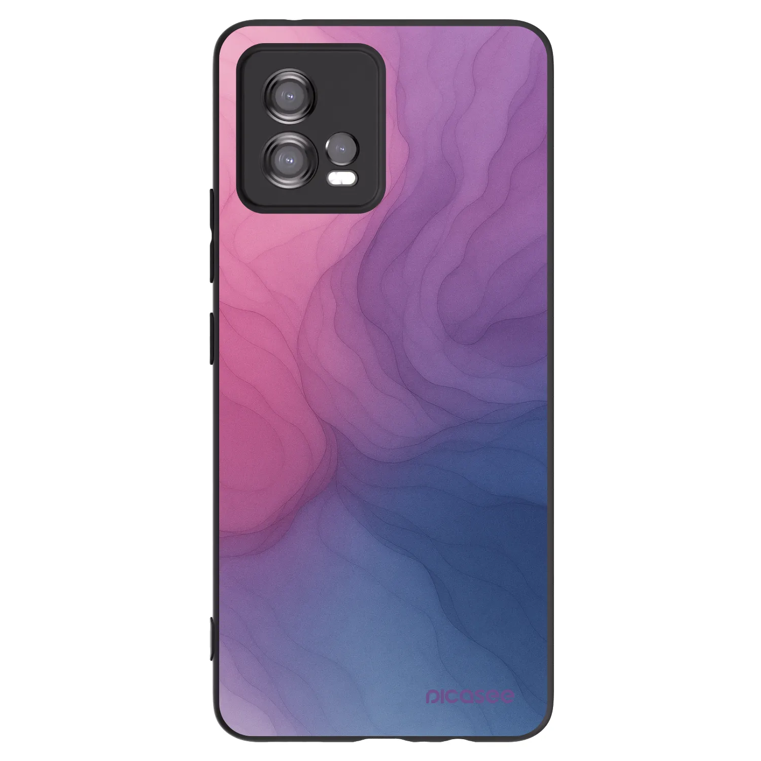 Picasee fekete szilikon tok az alábbi mobiltelefonokra Motorola Moto G72 - Silk