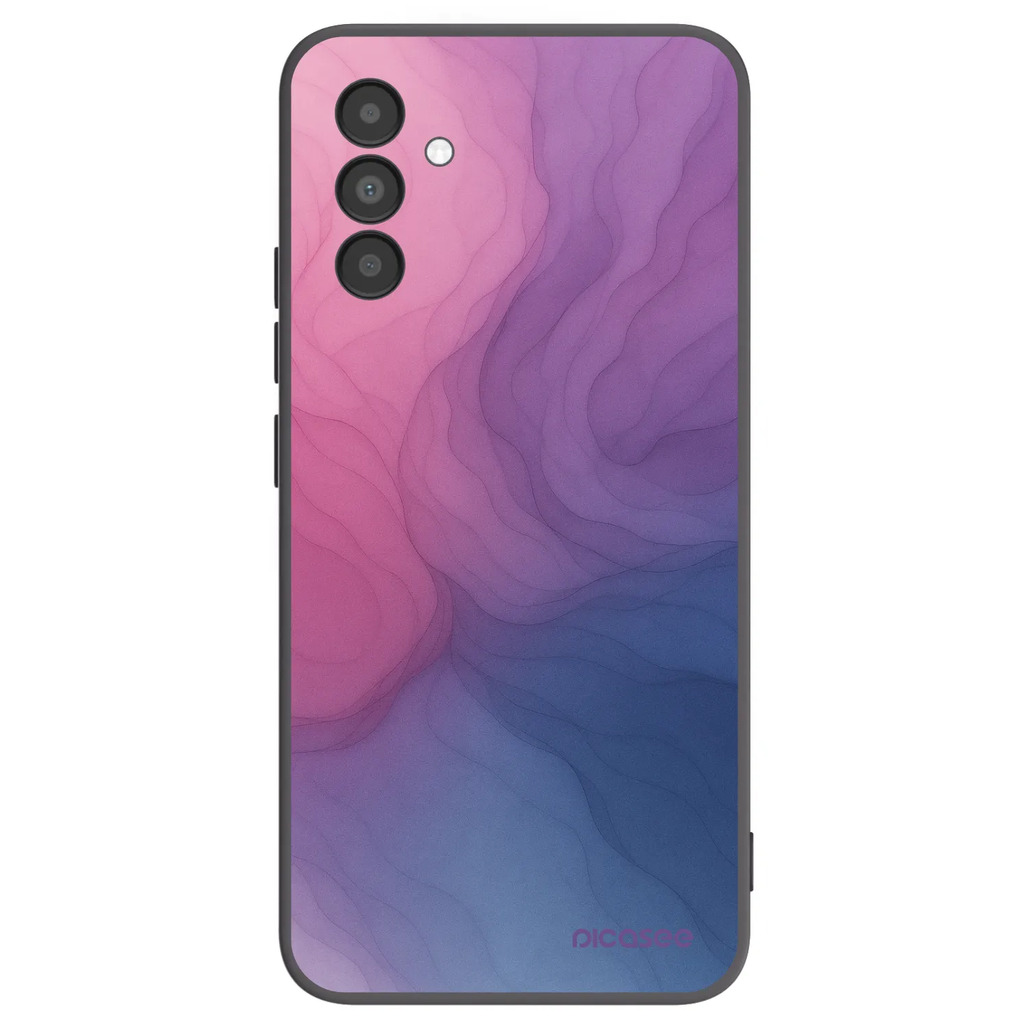 Picasee fekete szilikon tok az alábbi mobiltelefonokra Samsung Galaxy A04s A047F - Silk
