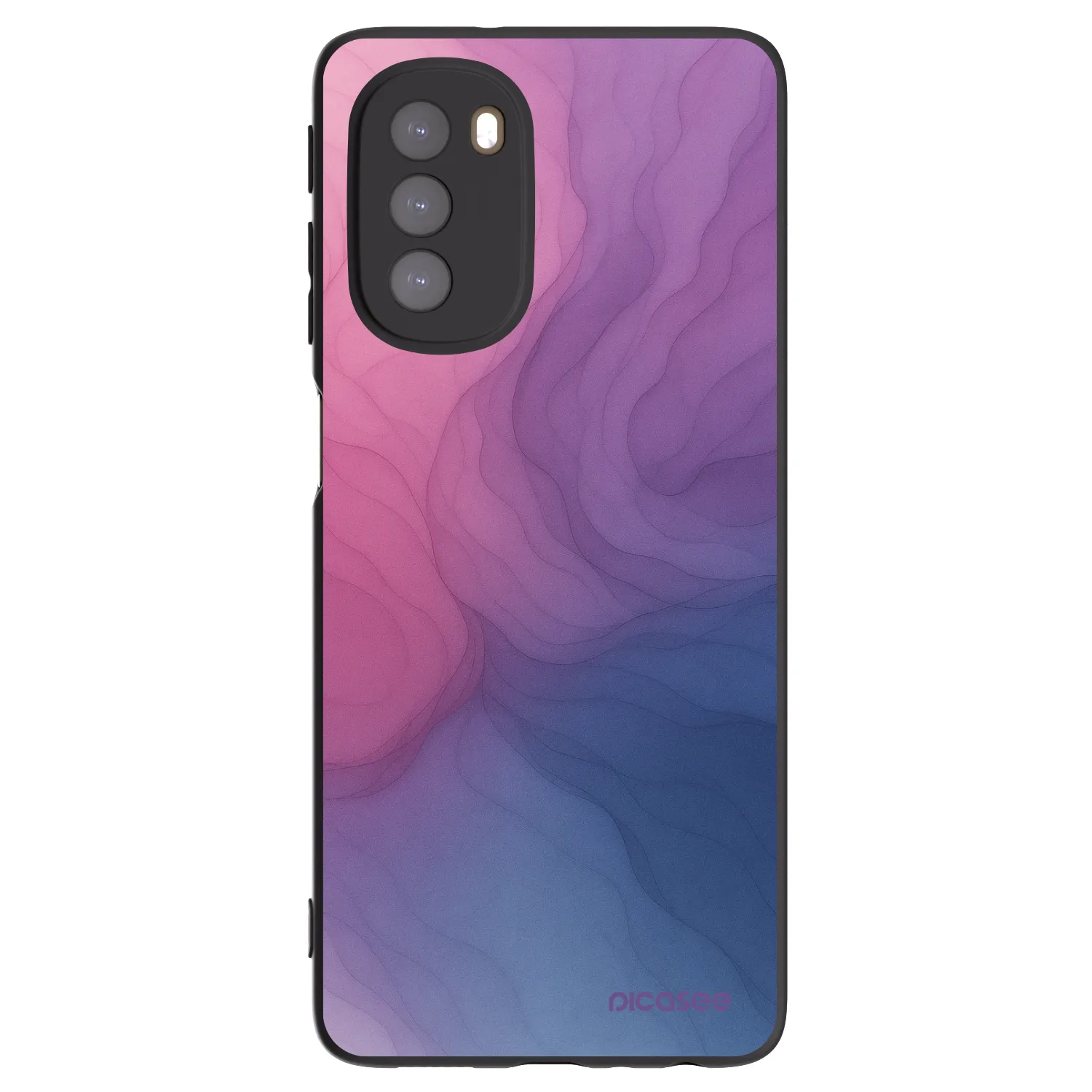 Picasee fekete szilikon tok az alábbi mobiltelefonokra Motorola Moto G51 - Silk