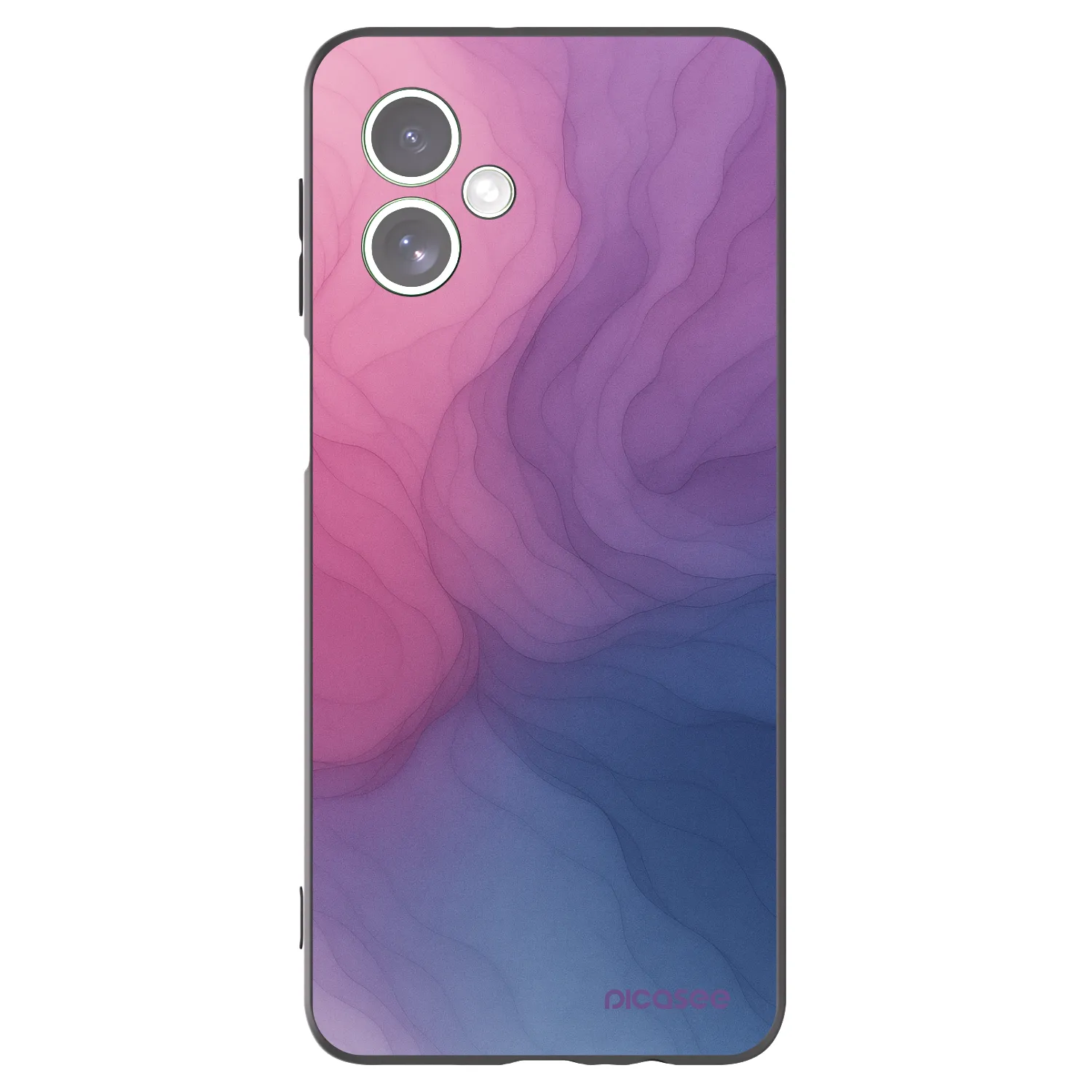 Picasee fekete szilikon tok az alábbi mobiltelefonokra Motorola Moto G54 5G - Silk