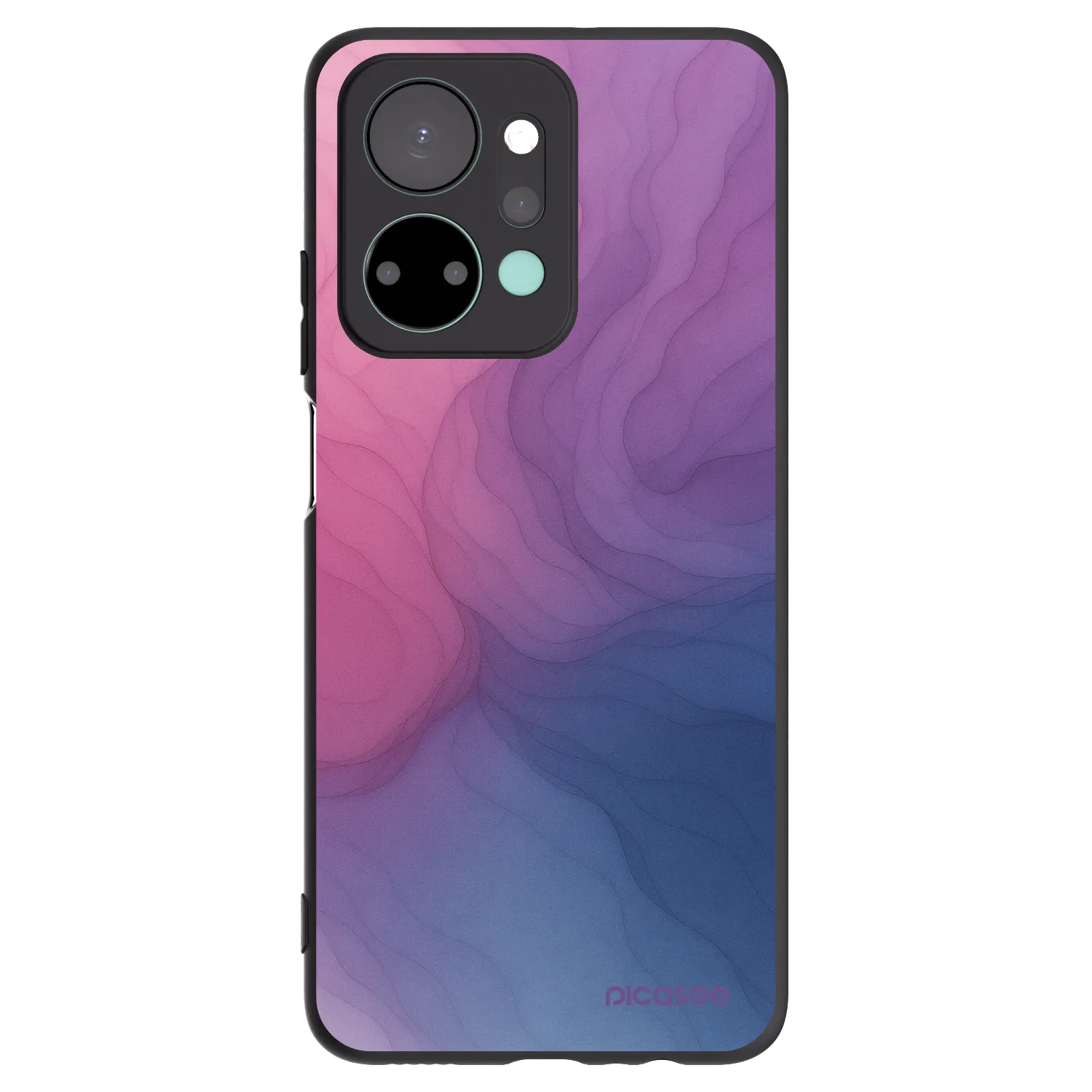 Picasee fekete szilikon tok az alábbi mobiltelefonokra Honor X7a - Silk