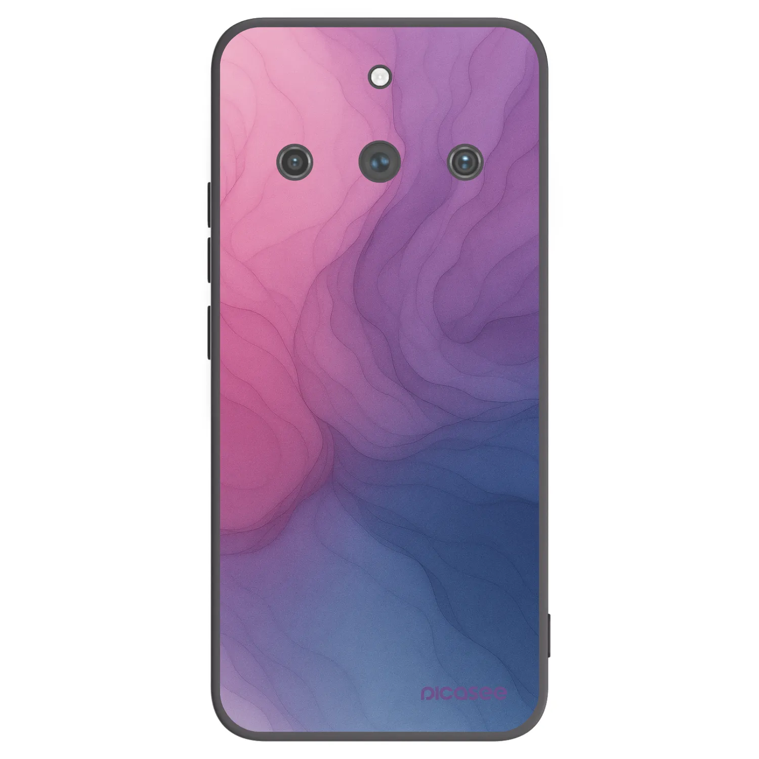 Picasee fekete szilikon tok az alábbi mobiltelefonokra Realme 11 Pro+ - Silk