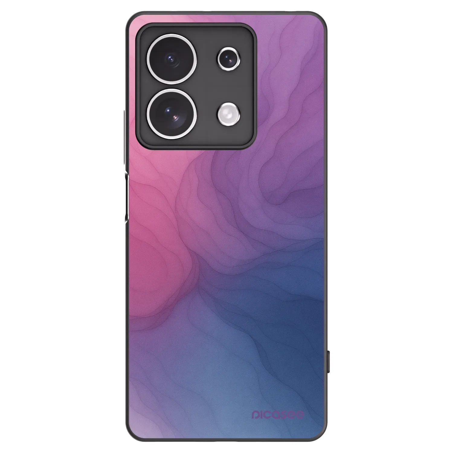 Picasee fekete szilikon tok az alábbi mobiltelefonokra Xiaomi Redmi Note 13 4G - Silk