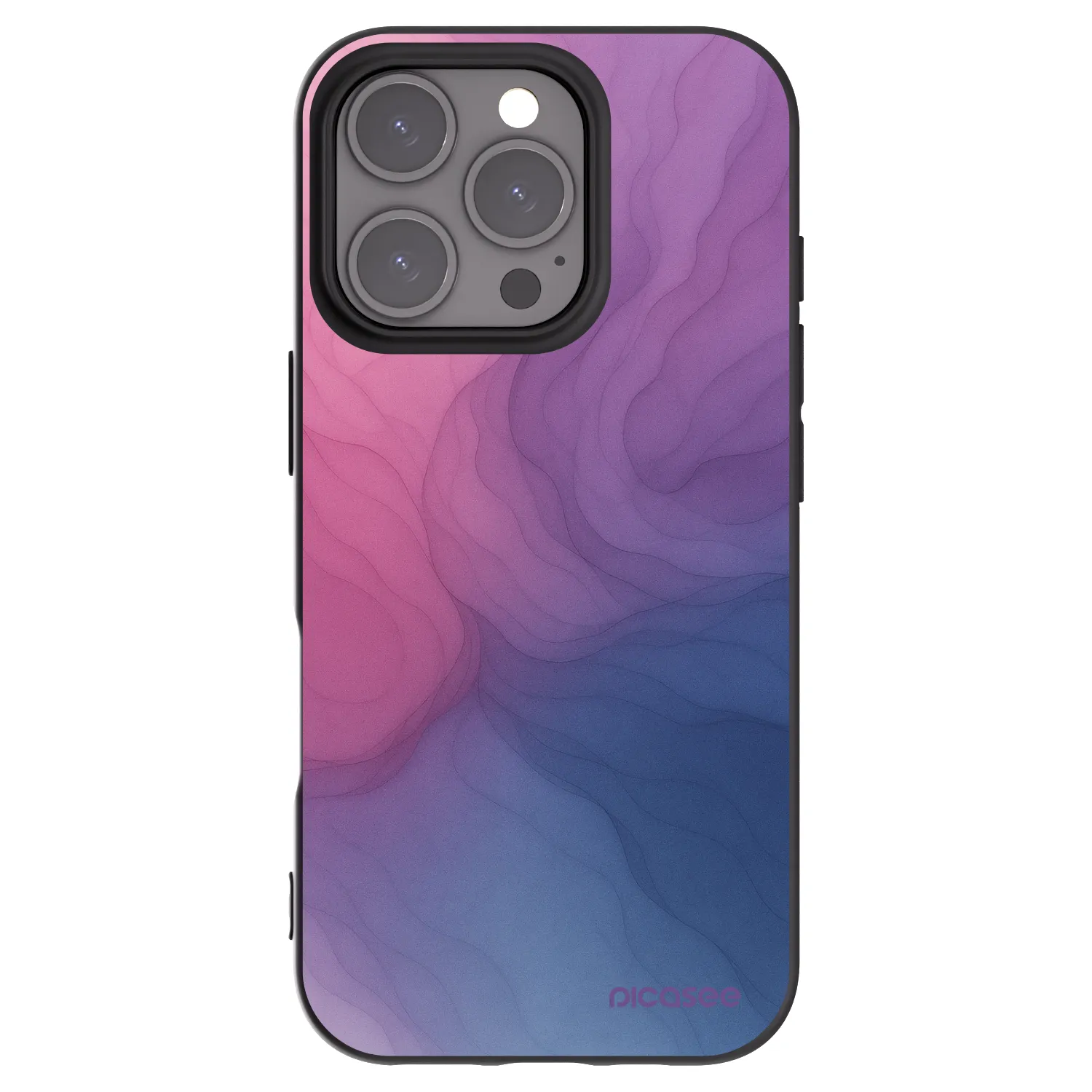 Picasee fekete szilikon tok az alábbi mobiltelefonokra Apple iPhone 16 Pro - Silk