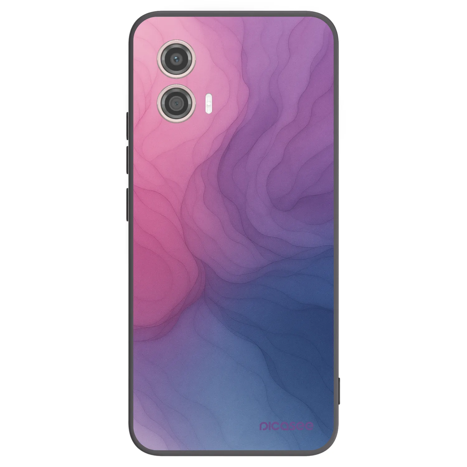 Picasee fekete szilikon tok az alábbi mobiltelefonokra Motorola Moto G53 5G - Silk