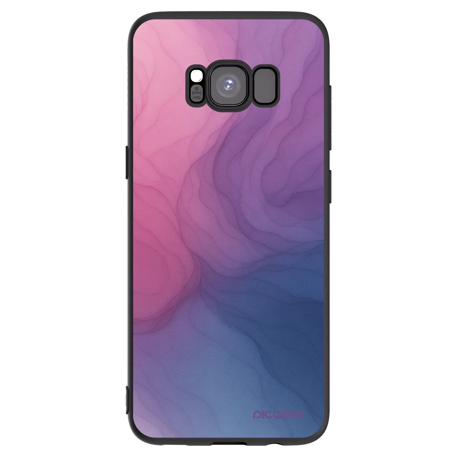 Picasee fekete szilikon tok az alábbi mobiltelefonokra Samsung Galaxy S8 G950F - Silk
