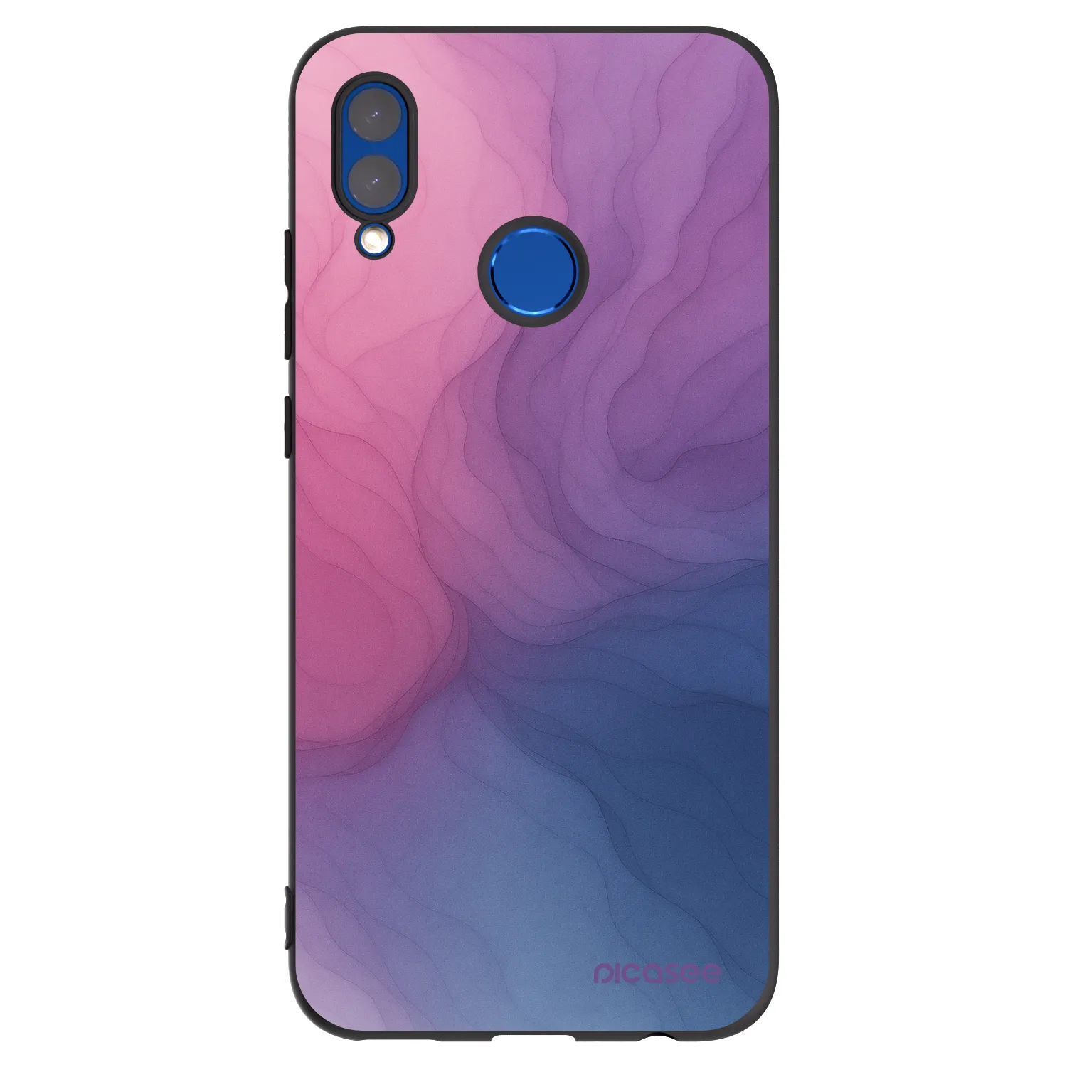 Picasee fekete szilikon tok az alábbi mobiltelefonokra Honor 10 Lite - Silk