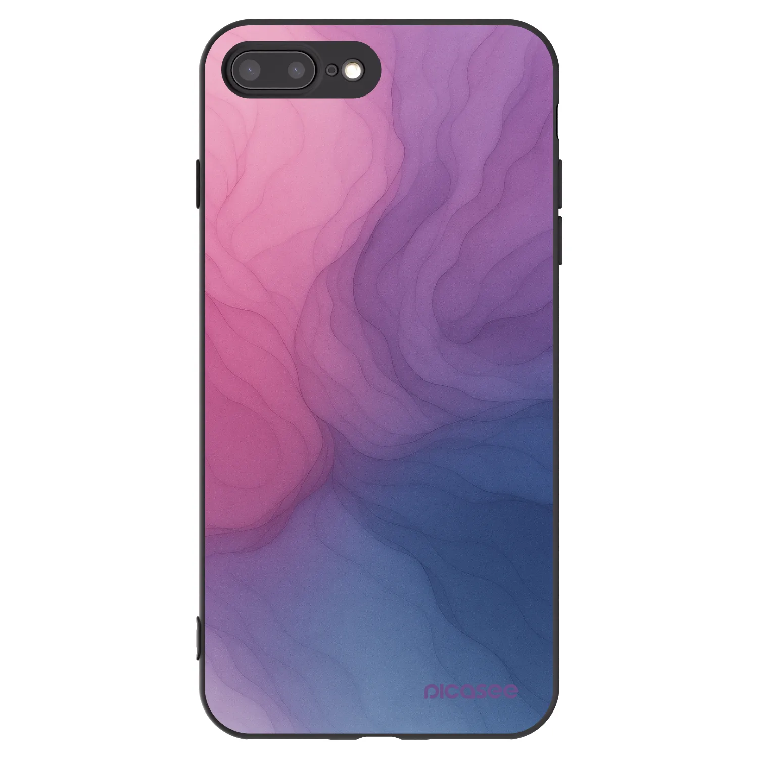 Picasee fekete szilikon tok az alábbi mobiltelefonokra Apple iPhone 7 Plus - Silk