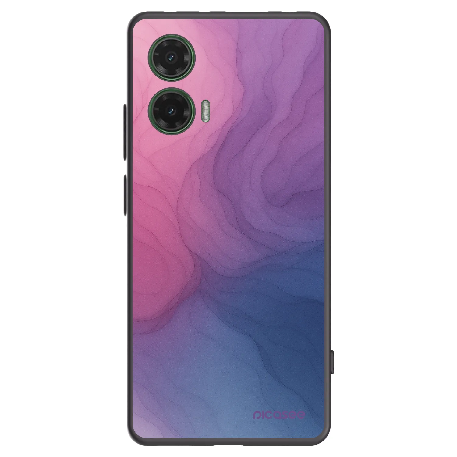 Picasee fekete szilikon tok az alábbi mobiltelefonokra Motorola Moto G35 5G - Silk