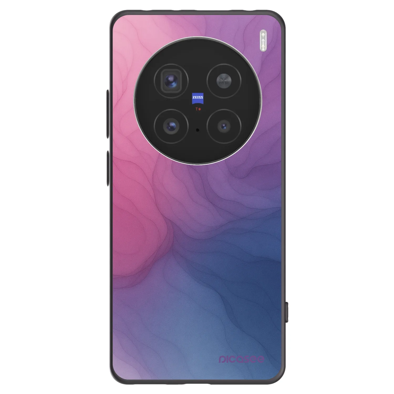 Picasee fekete szilikon tok az alábbi mobiltelefonokra Vivo X200 Pro - Silk