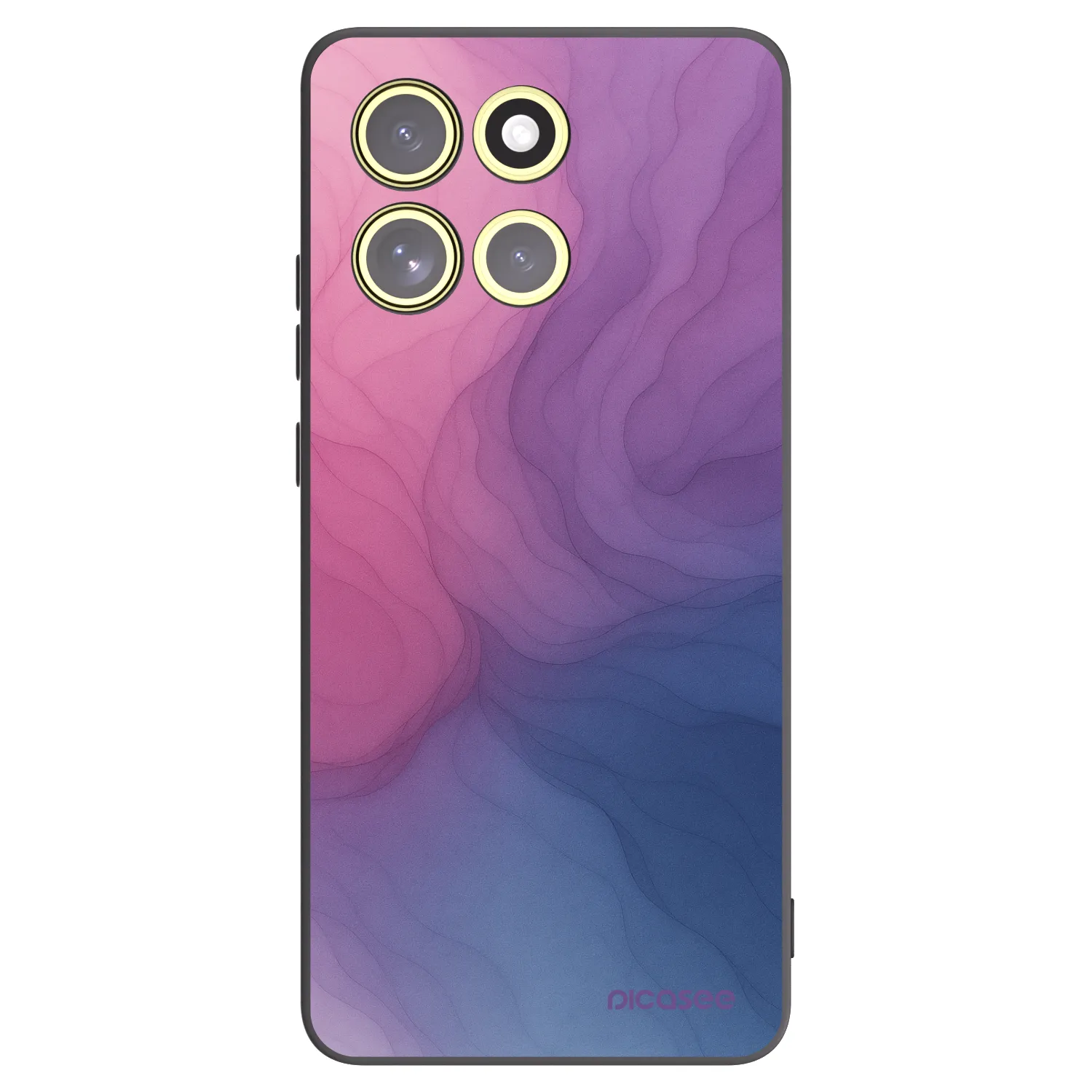 Picasee fekete szilikon tok az alábbi mobiltelefonokra Motorola Moto G86 5G - Silk