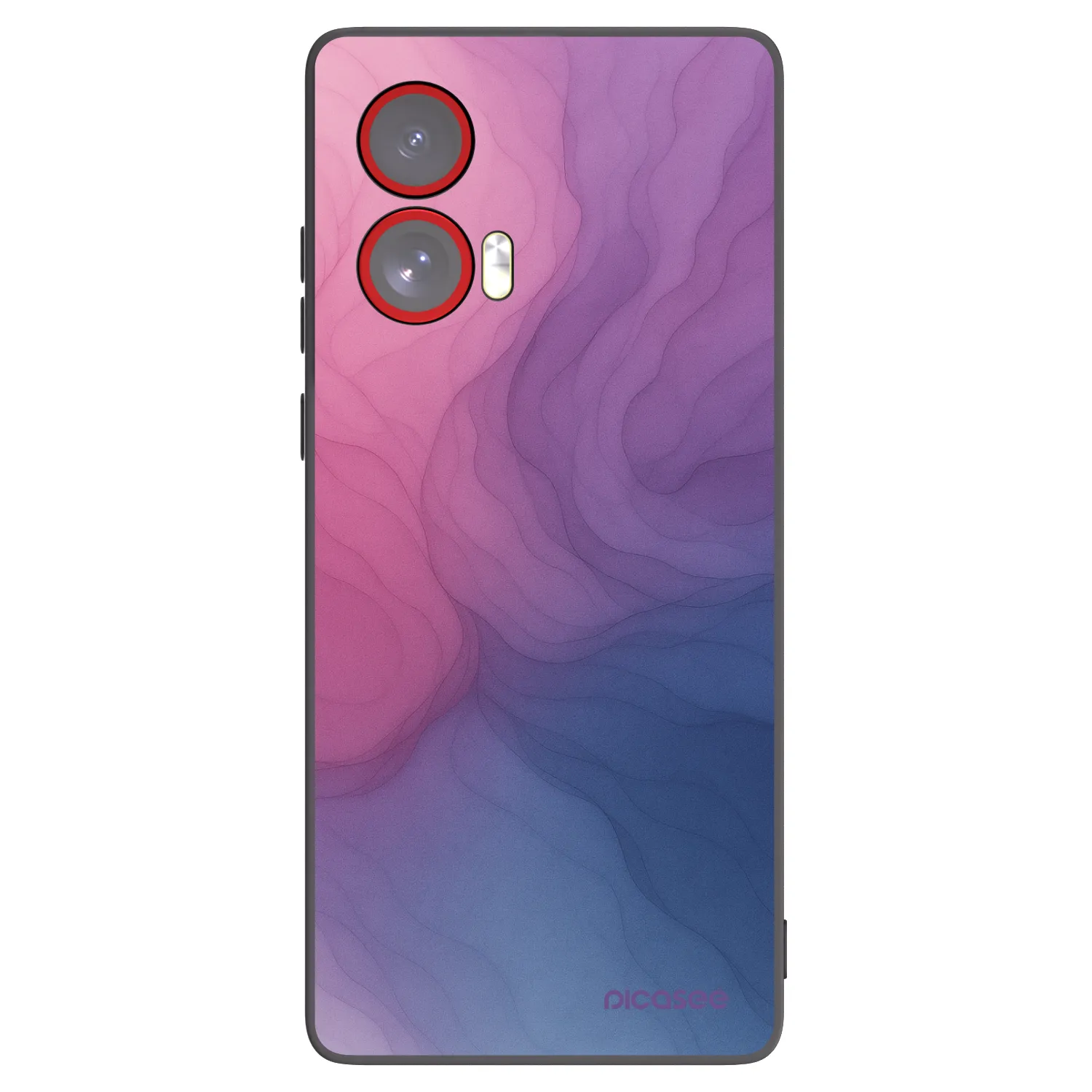 Picasee fekete szilikon tok az alábbi mobiltelefonokra Motorola Edge 50 Fusion - Silk