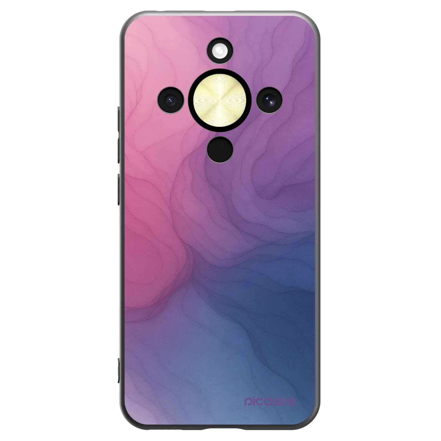 Picasee fekete szilikon tok az alábbi mobiltelefonokra Honor Magic8 Lite 5G - Silk