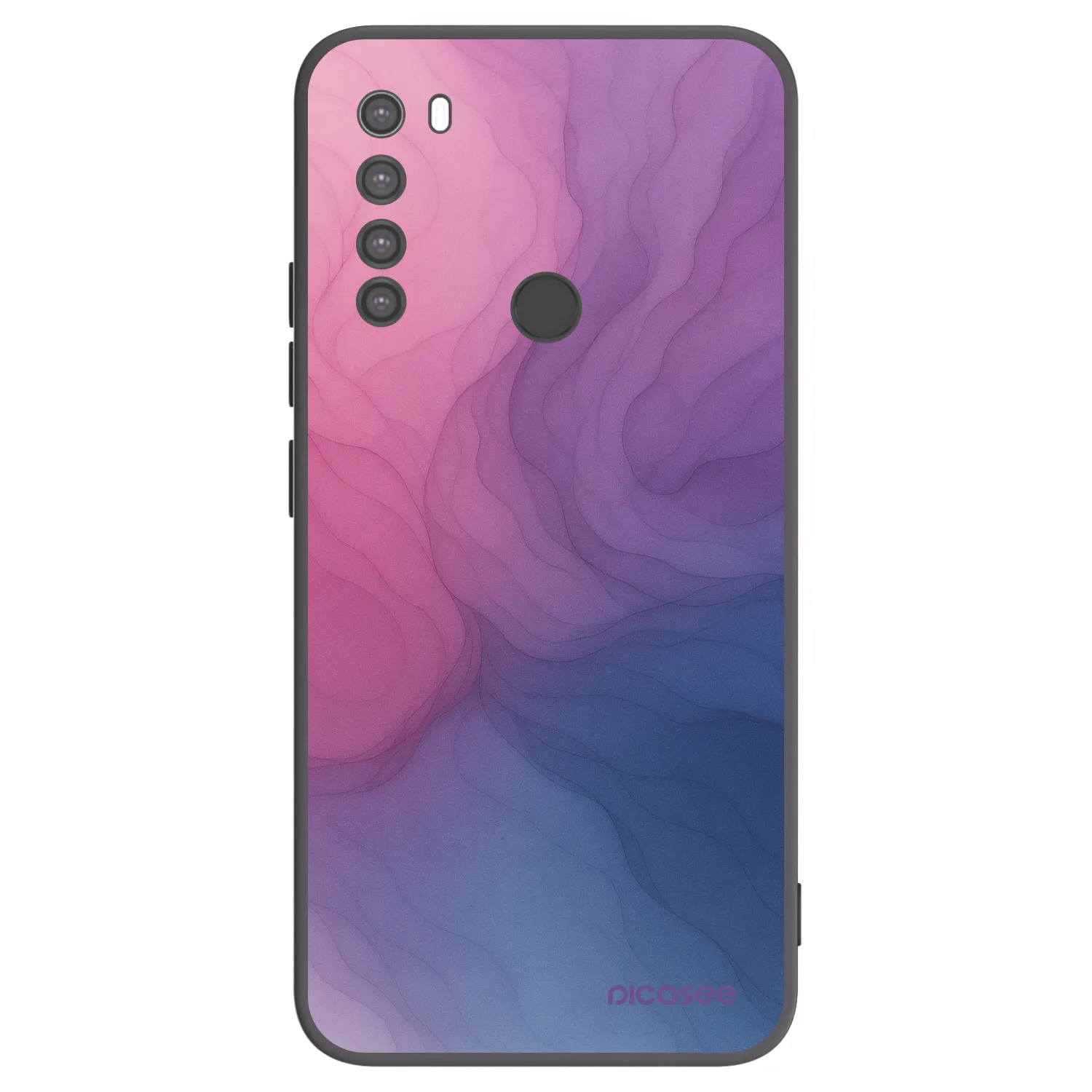 Picasee fekete szilikon tok az alábbi mobiltelefonokra Xiaomi Redmi Note 8 - Silk