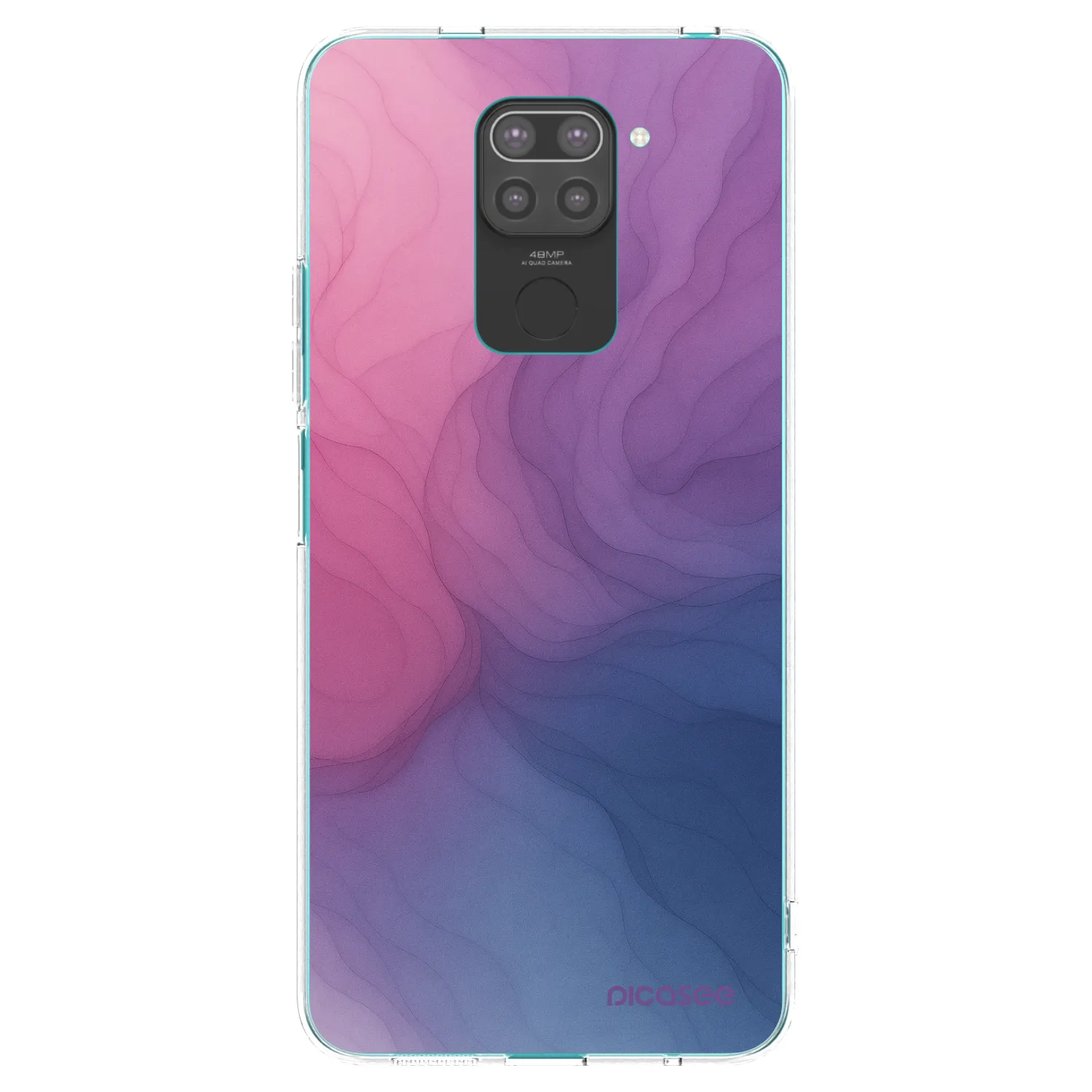Picasee fekete szilikon tok az alábbi mobiltelefonokra Xiaomi Redmi Note 9 - Silk