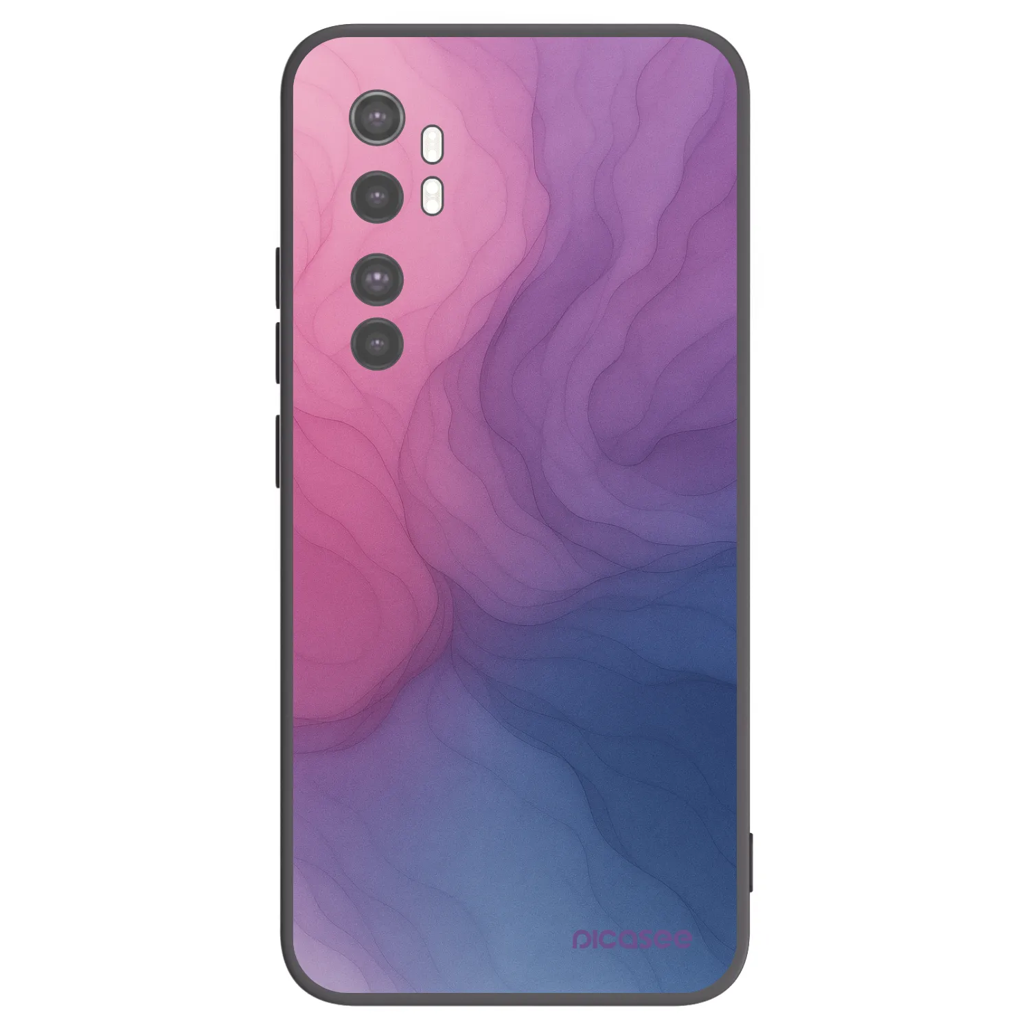 Picasee fekete szilikon tok az alábbi mobiltelefonokra Xiaomi Mi Note 10 Lite - Silk