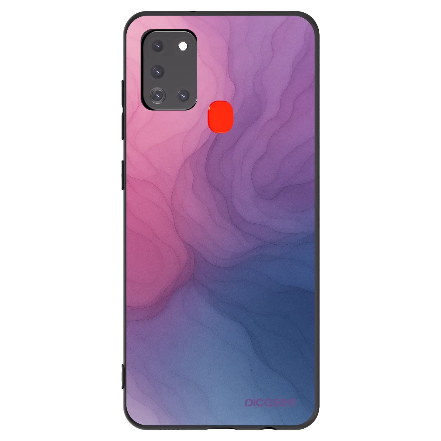 Picasee fekete szilikon tok az alábbi mobiltelefonokra Samsung Galaxy A21s - Silk
