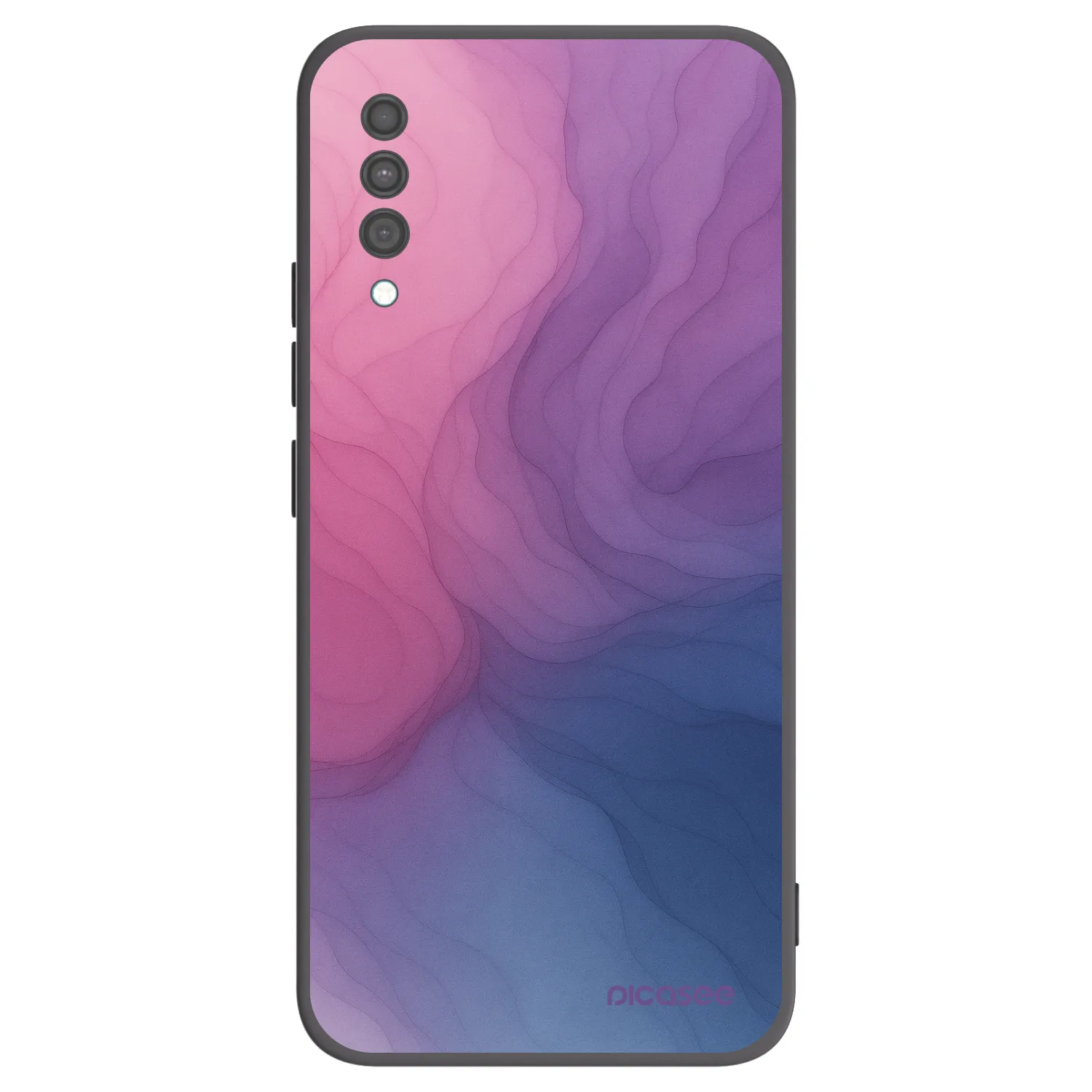 Picasee fekete szilikon tok az alábbi mobiltelefonokra Samsung Galaxy A30s A307F - Silk