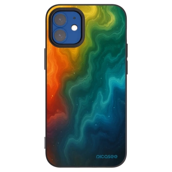 Picasee fekete szilikon tok az alábbi mobiltelefonokra Apple iPhone 12 mini - Solar