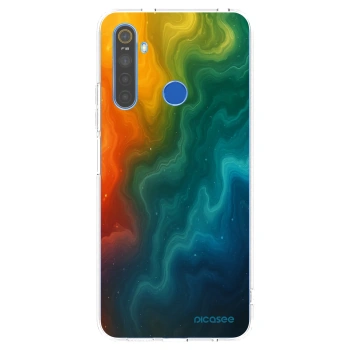 Picasee átlátszó szilikon tok az alábbi mobiltelefonokra Realme 5 - Solar