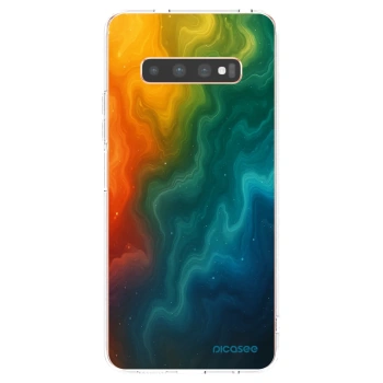 Picasee átlátszó szilikon tok az alábbi mobiltelefonokra Samsung Galaxy S10 Plus G975 - Solar