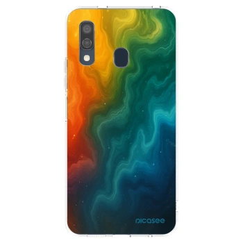 Picasee átlátszó szilikon tok az alábbi mobiltelefonokra Samsung Galaxy A40 A405F - Solar