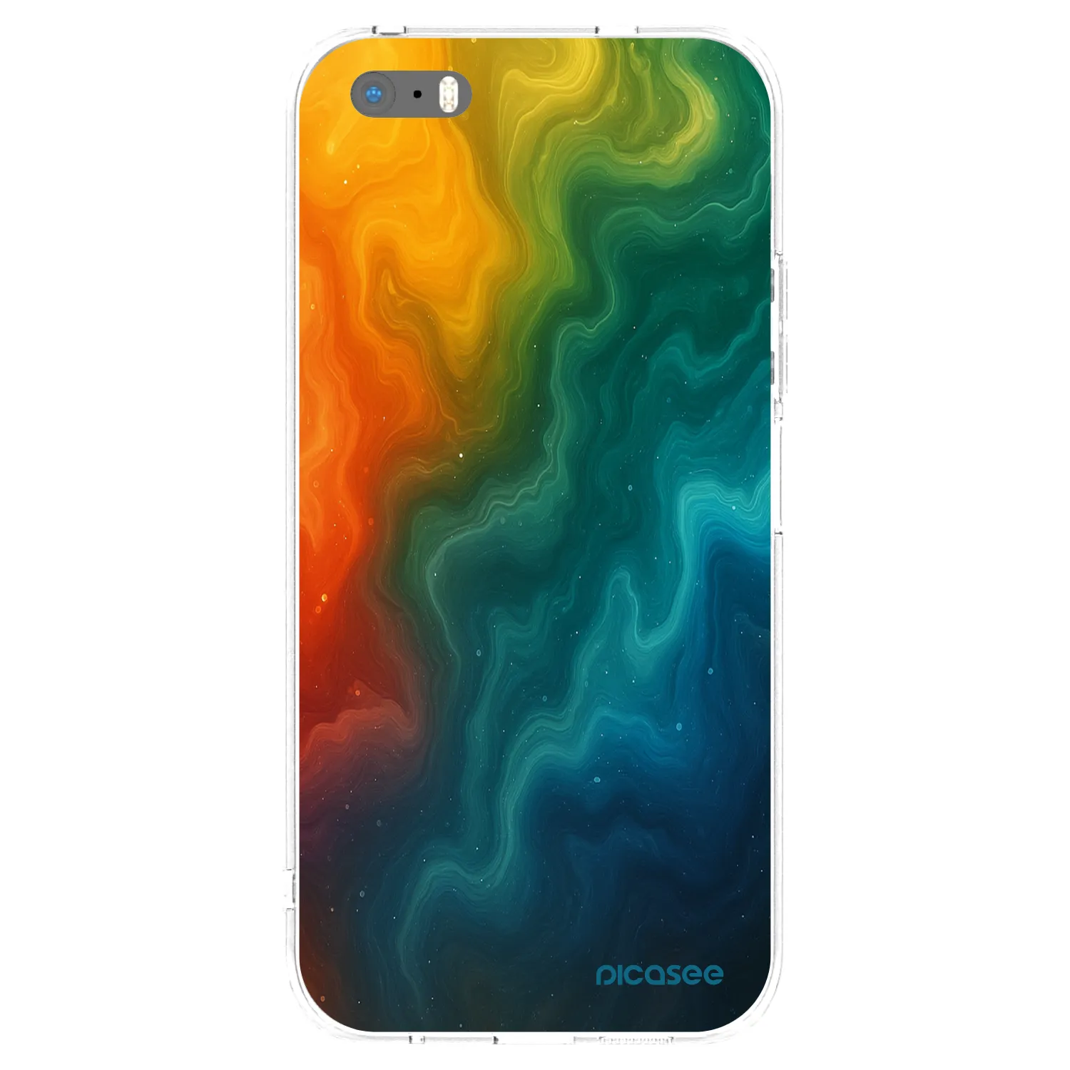 Picasee átlátszó szilikon tok az alábbi mobiltelefonokra Apple iPhone 5/5S/SE - Solar