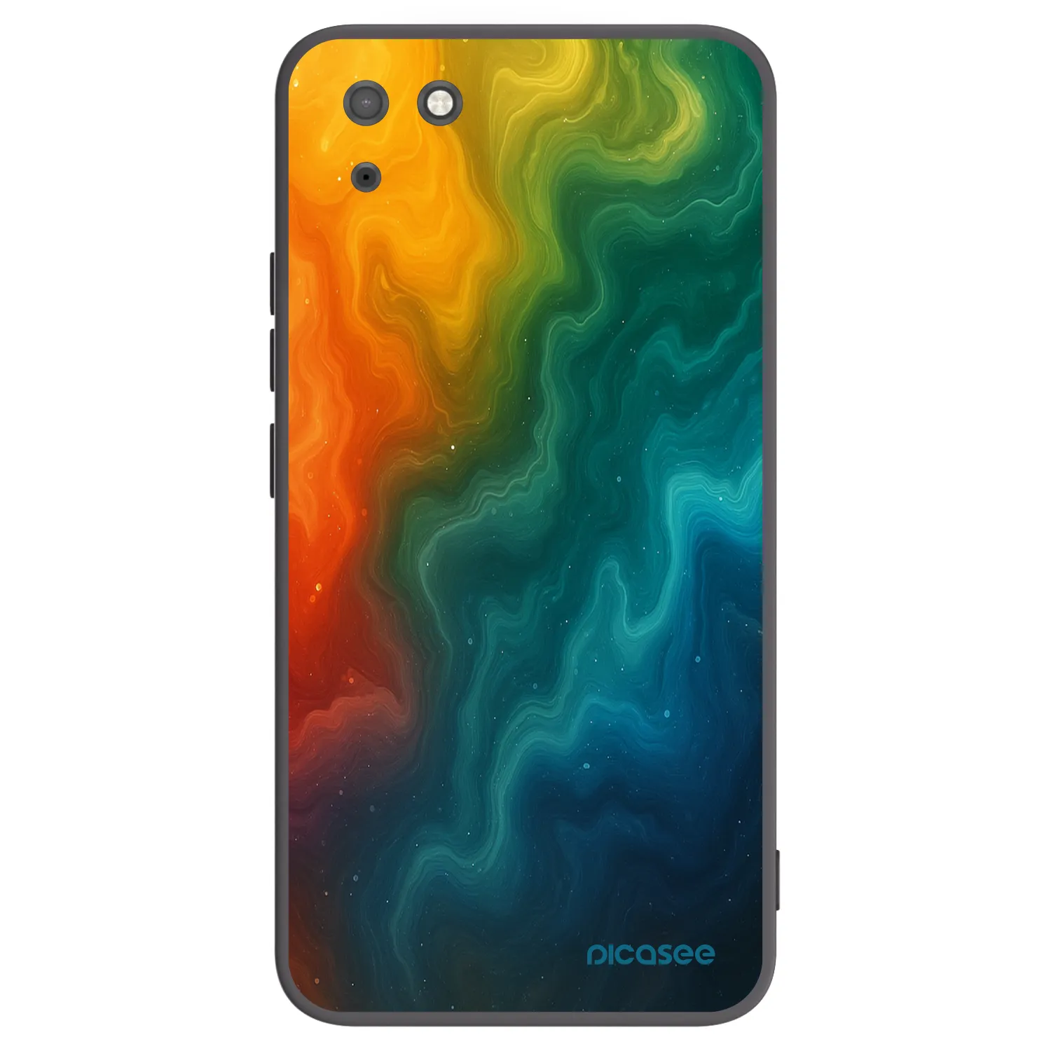 Picasee fekete szilikon tok az alábbi mobiltelefonokra Huawei Y5P - Solar