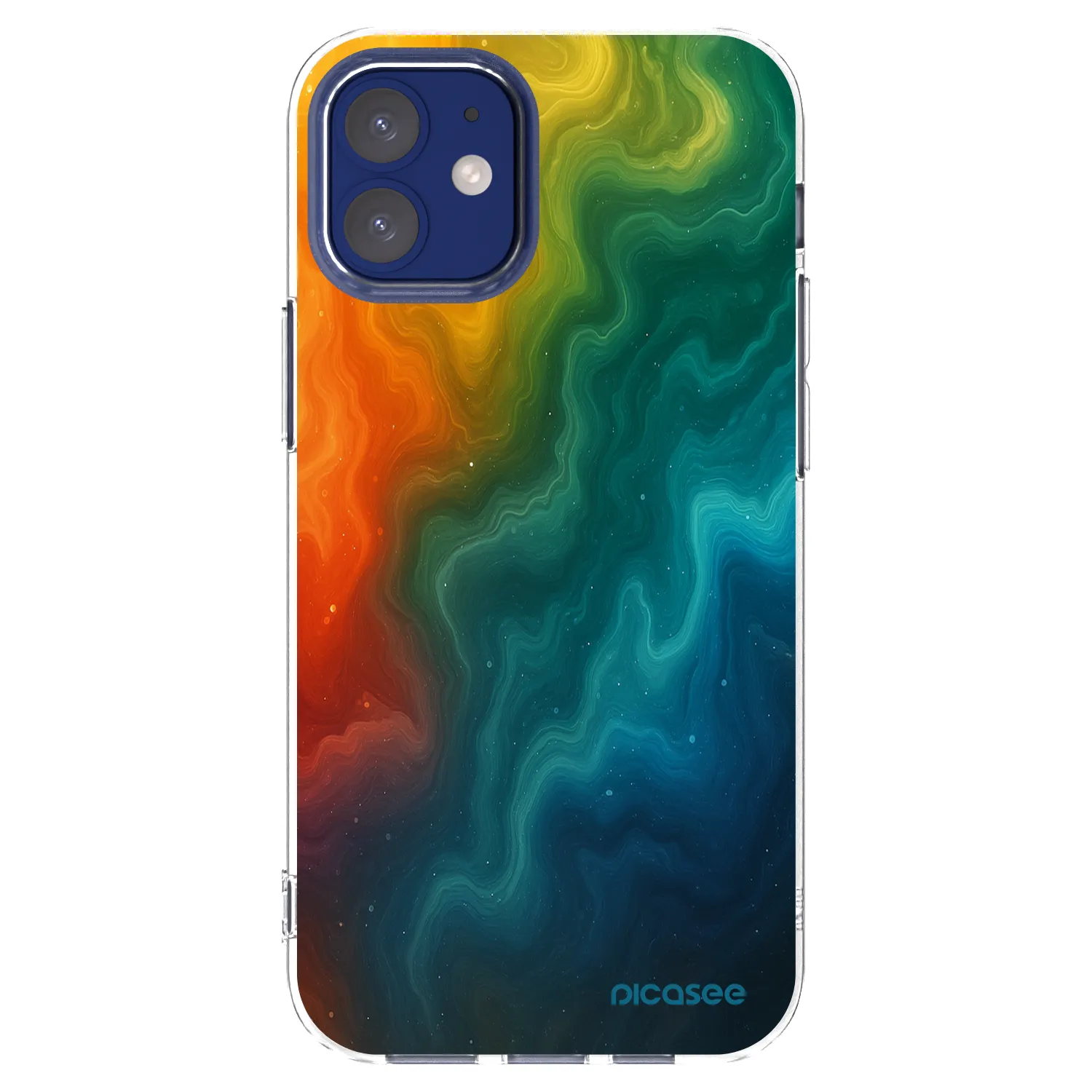 Picasee átlátszó szilikon tok az alábbi mobiltelefonokra Apple iPhone 12 mini - Solar