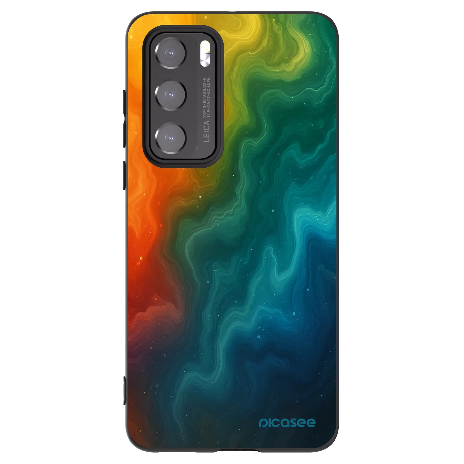 Picasee fekete szilikon tok az alábbi mobiltelefonokra Huawei P40 - Solar