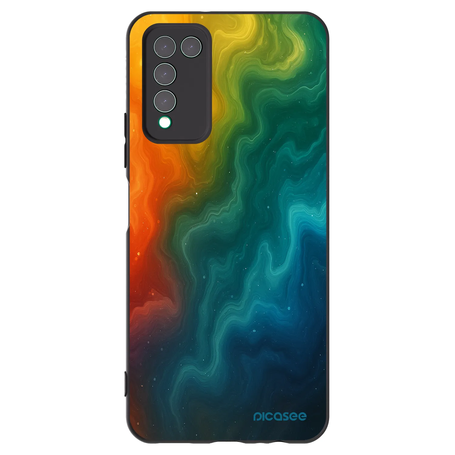 Picasee fekete szilikon tok az alábbi mobiltelefonokra Honor 10X Lite - Solar