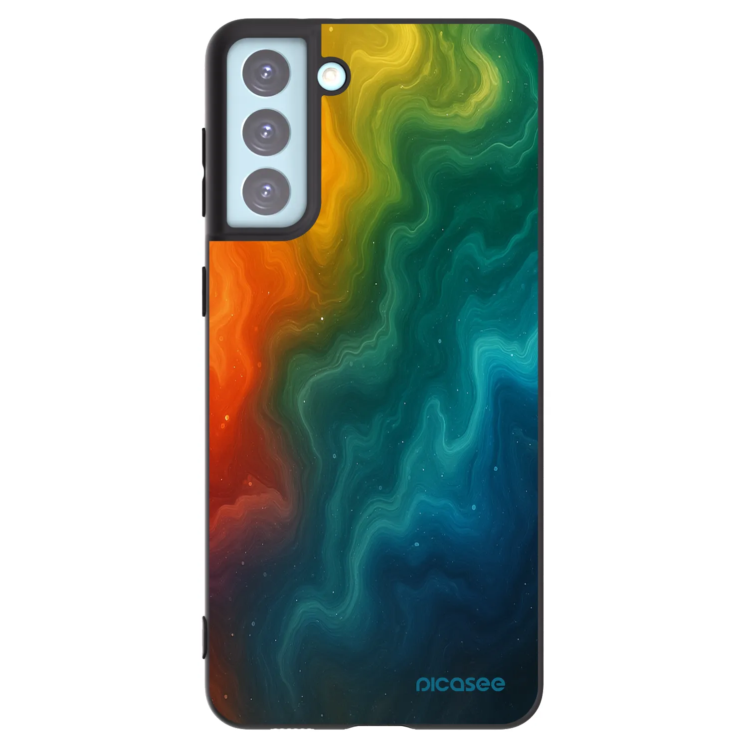 Picasee fekete szilikon tok az alábbi mobiltelefonokra Samsung Galaxy S21+ 5G G996F - Solar