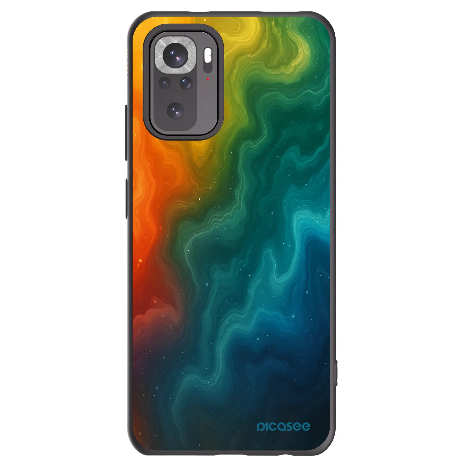 Picasee fekete szilikon tok az alábbi mobiltelefonokra Xiaomi Redmi Note 10 - Solar