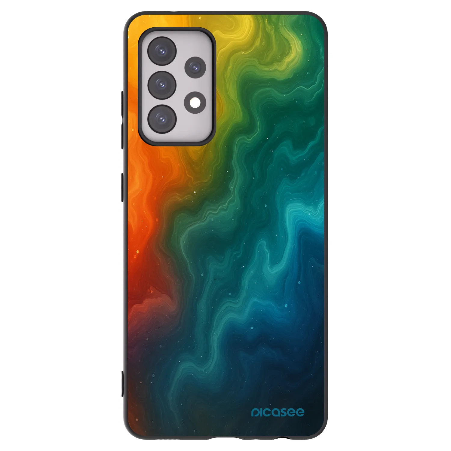Picasee fekete szilikon tok az alábbi mobiltelefonokra Samsung Galaxy A52 5G A525F - Solar