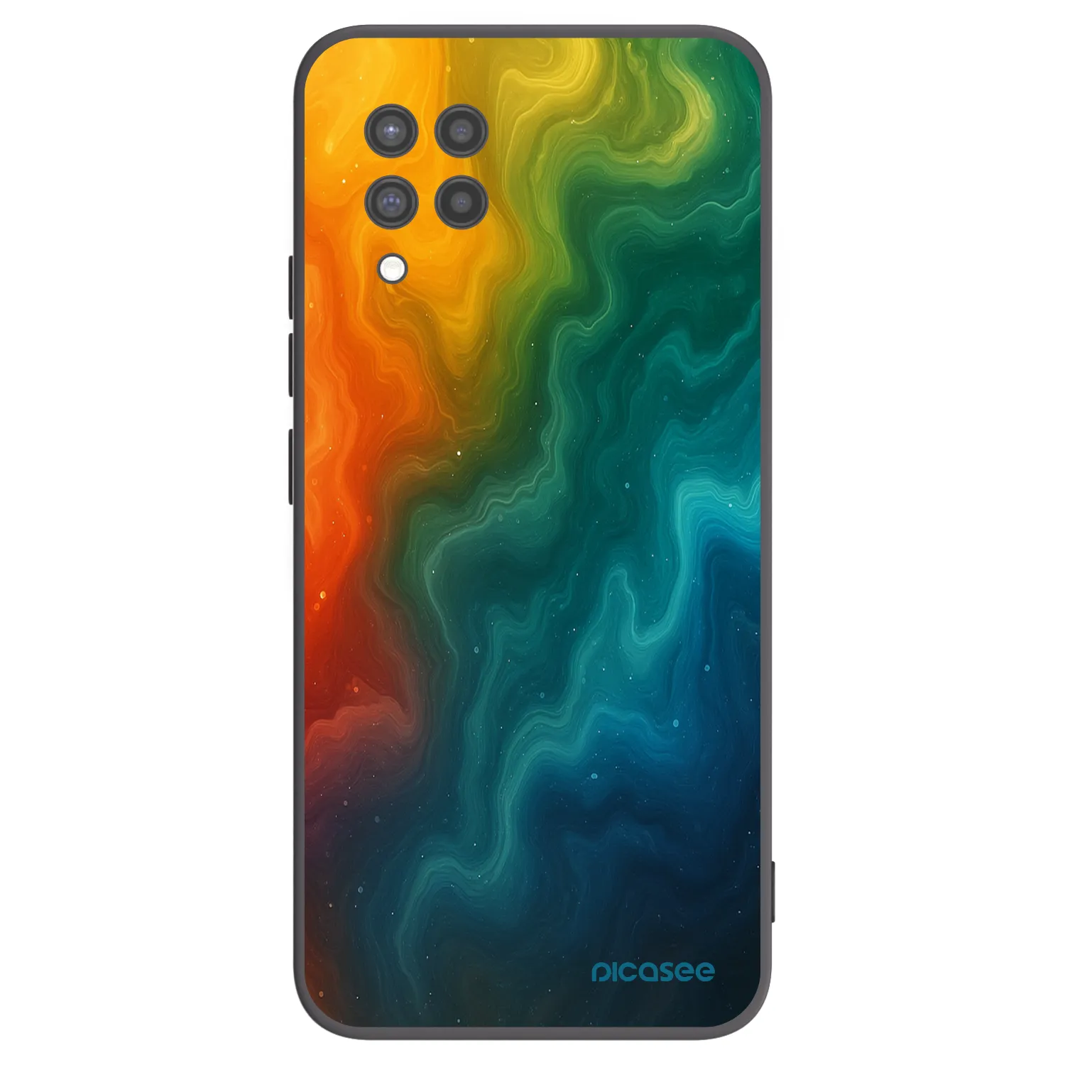 Picasee fekete szilikon tok az alábbi mobiltelefonokra Samsung Galaxy A42 A426B - Solar