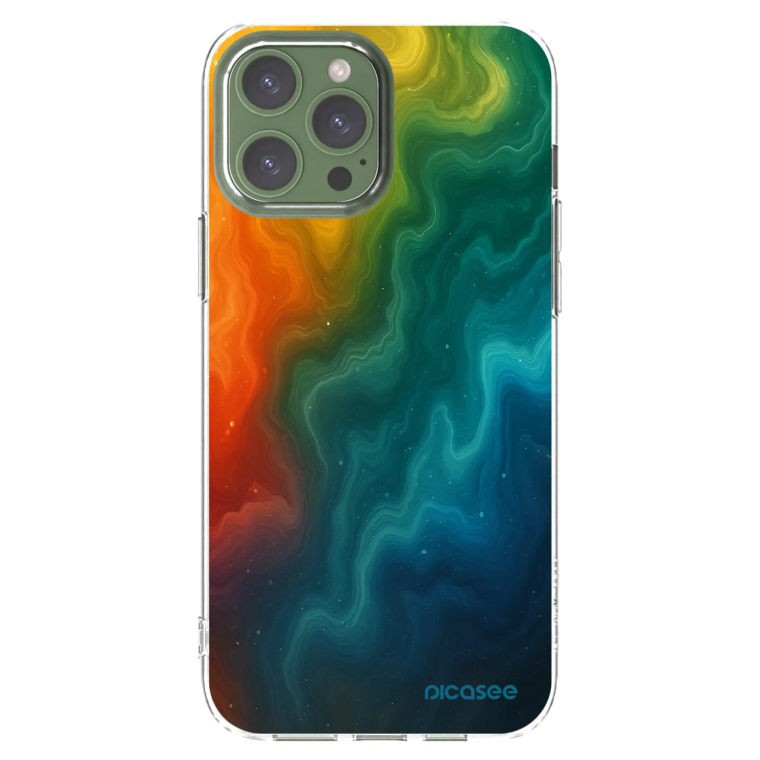 Picasee átlátszó szilikon tok az alábbi mobiltelefonokra Apple iPhone 13 Pro Max - Solar