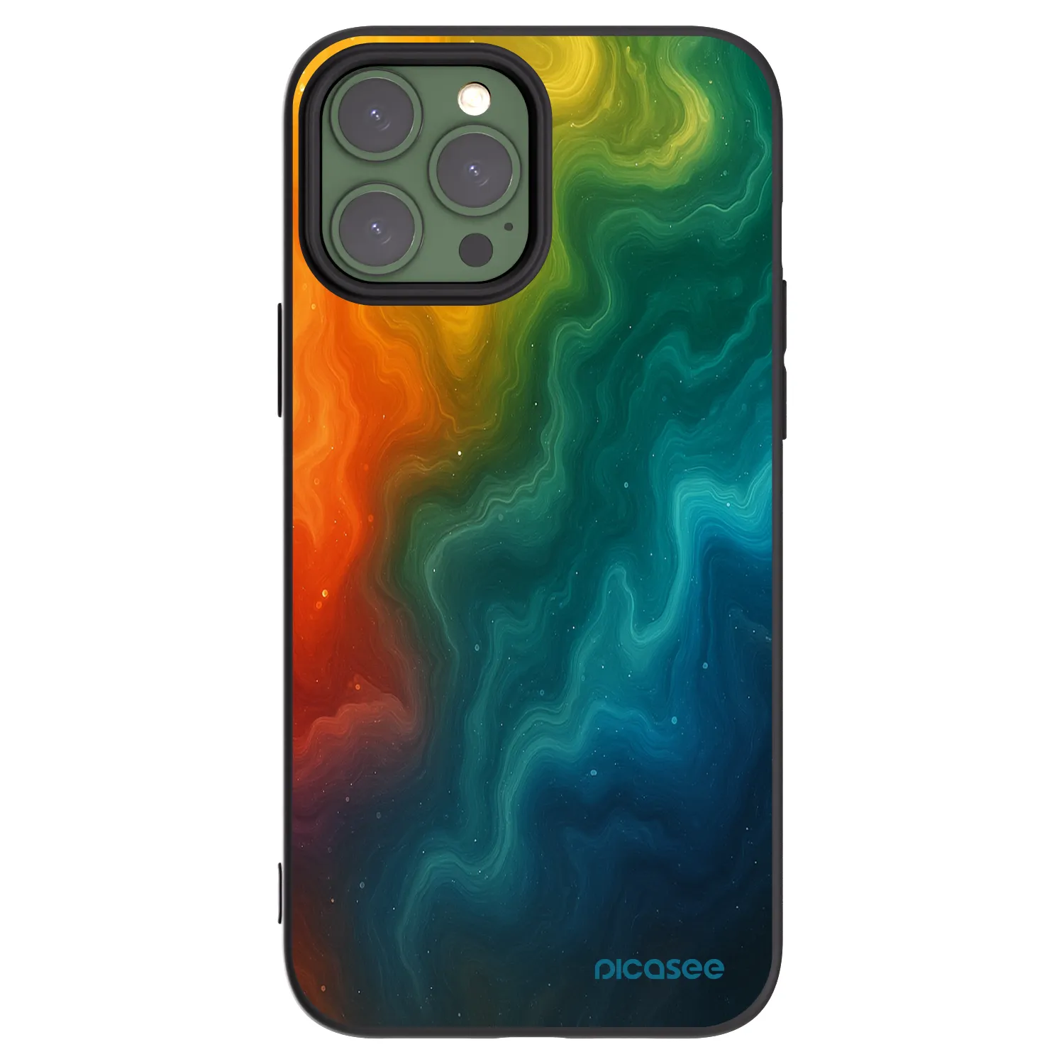 Picasee fekete szilikon tok az alábbi mobiltelefonokra Apple iPhone 13 Pro Max - Solar