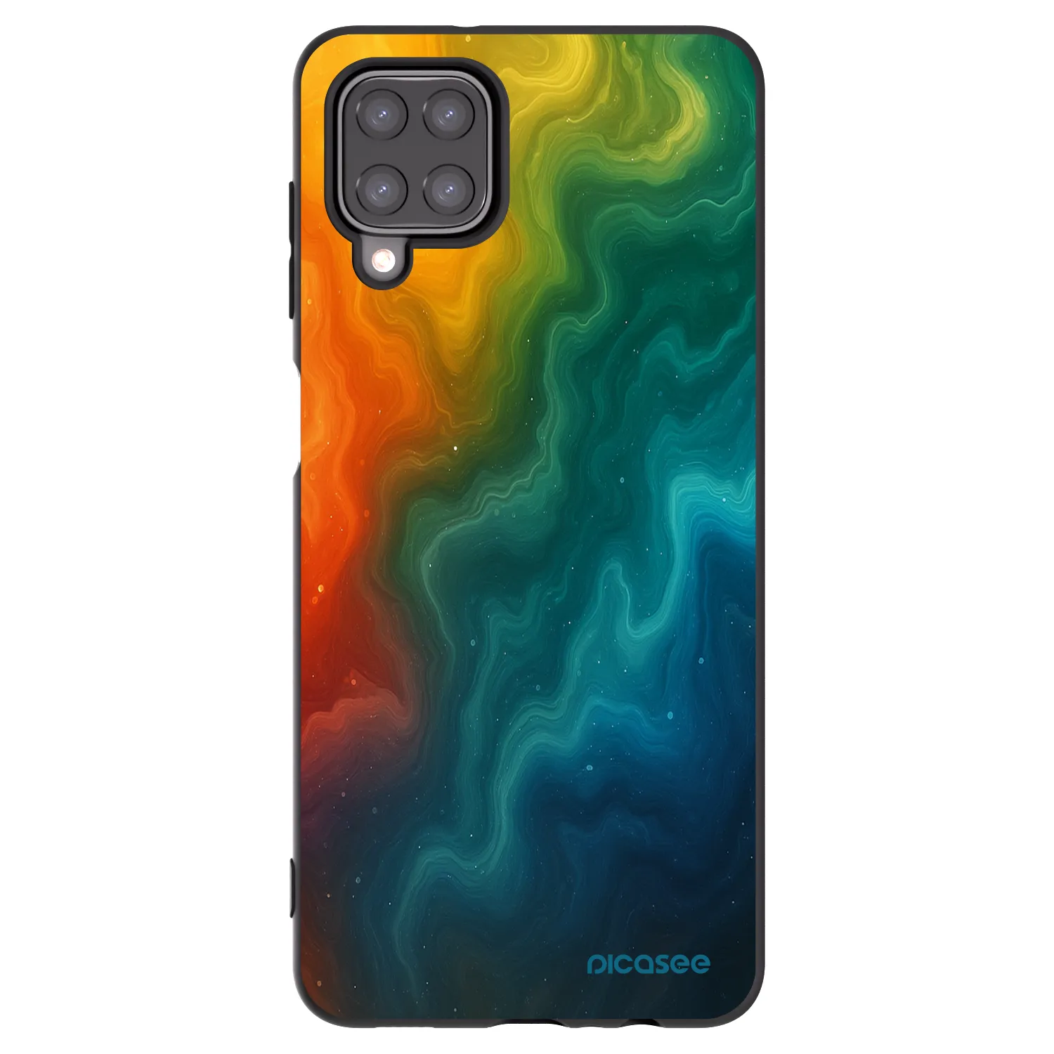 Picasee fekete szilikon tok az alábbi mobiltelefonokra Samsung Galaxy M12 M127F - Solar