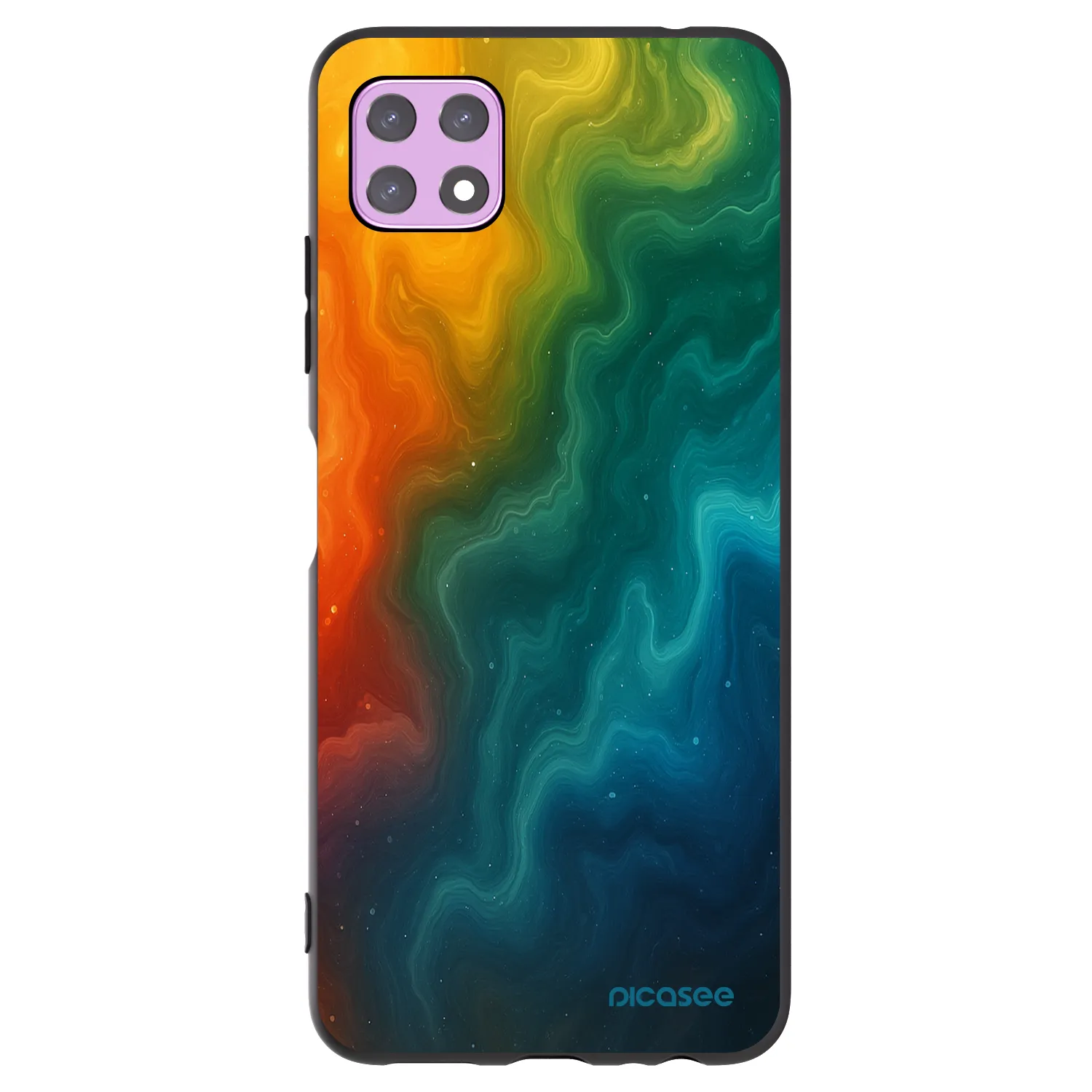 Picasee fekete szilikon tok az alábbi mobiltelefonokra Samsung Galaxy A22 A226B 5G - Solar