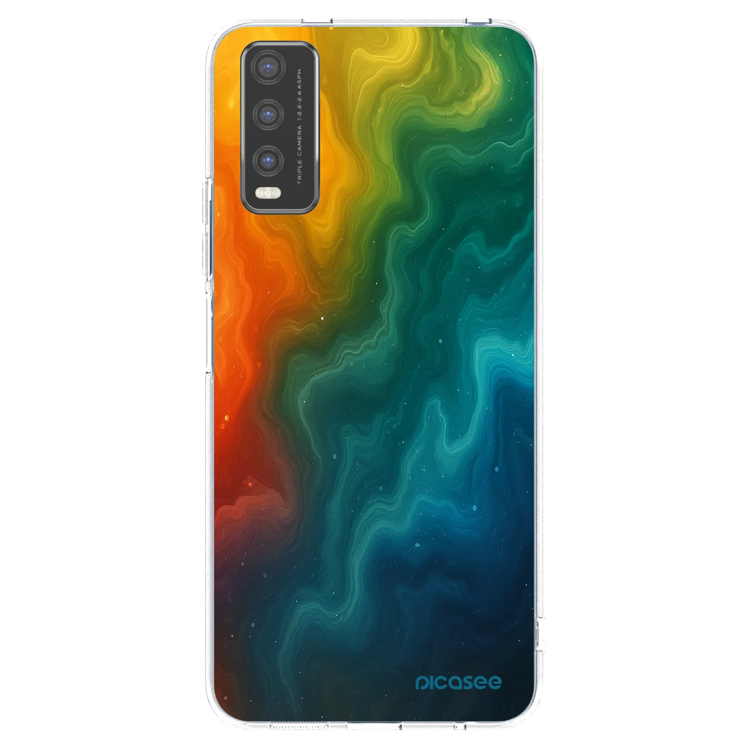 Picasee átlátszó szilikon tok az alábbi mobiltelefonokra Vivo Y20s - Solar