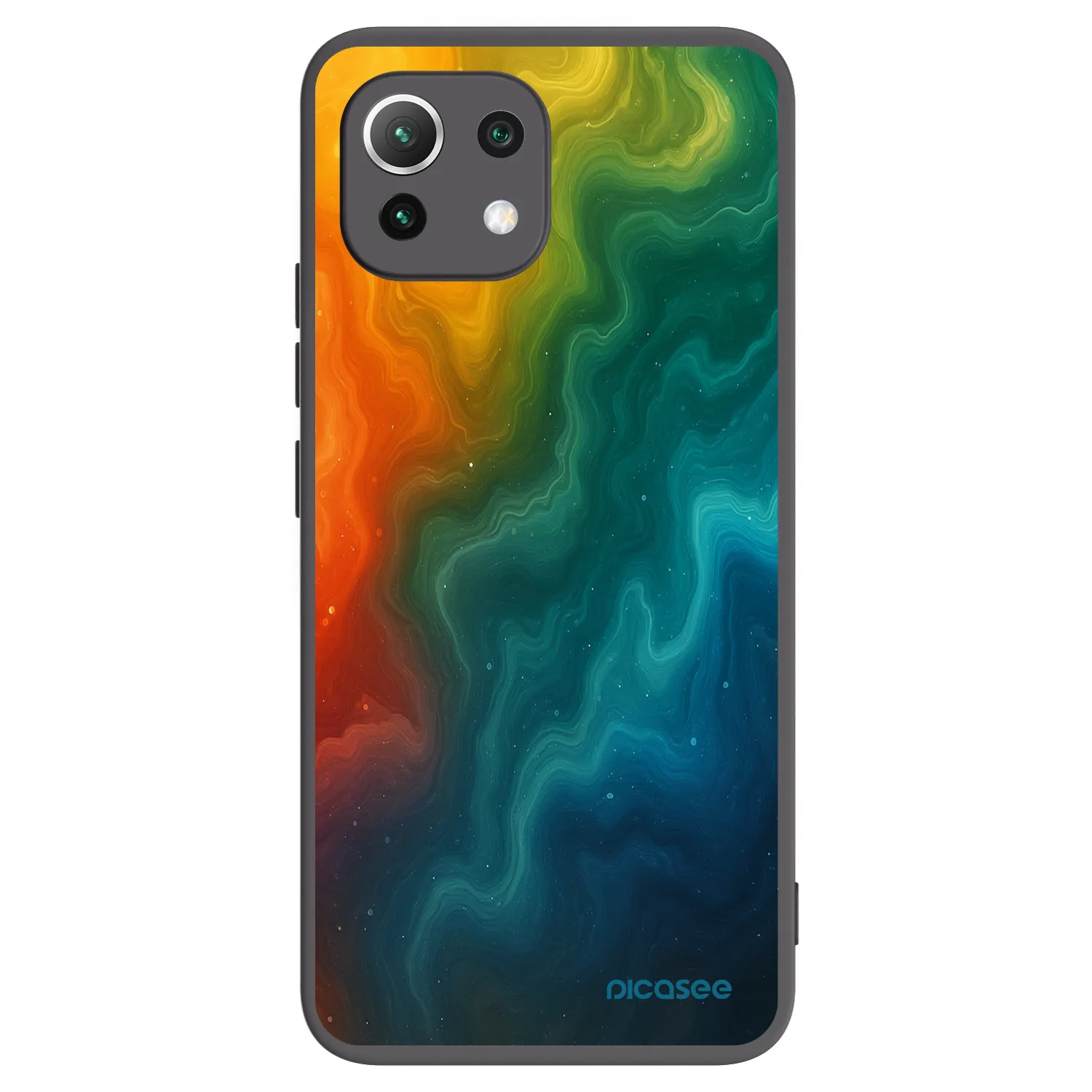 Picasee fekete szilikon tok az alábbi mobiltelefonokra Xiaomi 11 Lite 5G NE - Solar