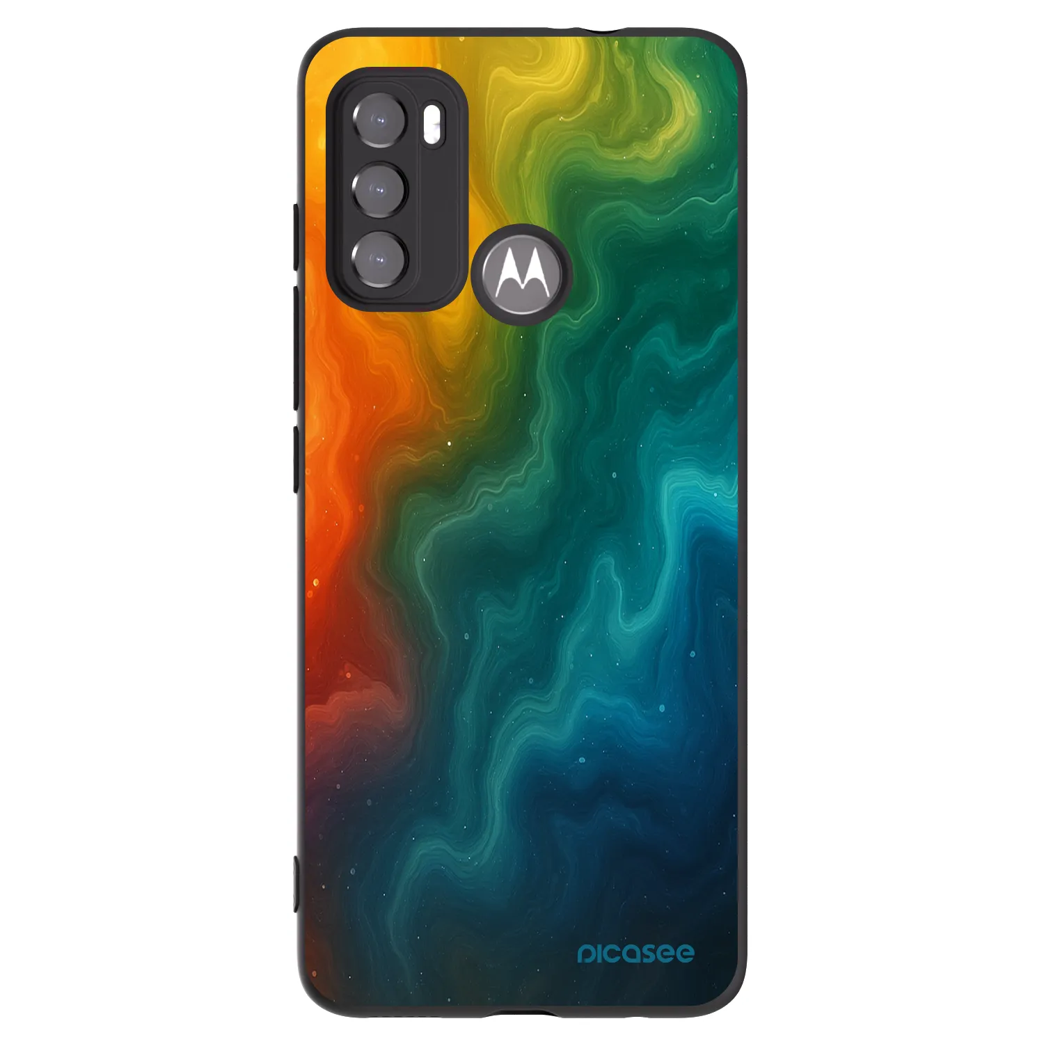 Picasee fekete szilikon tok az alábbi mobiltelefonokra Motorola Moto G60 - Solar