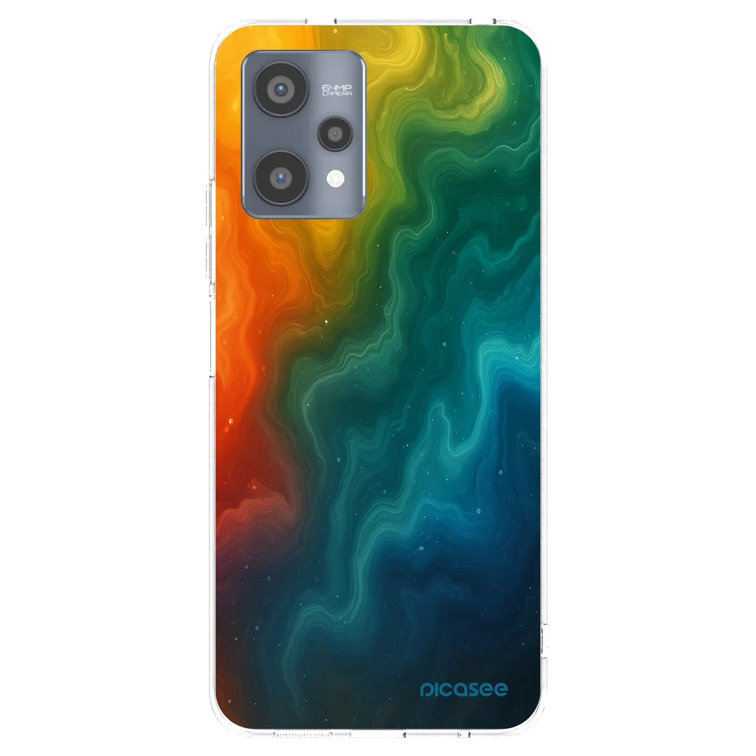 Picasee átlátszó szilikon tok az alábbi mobiltelefonokra Realme 9 Pro 5G - Solar