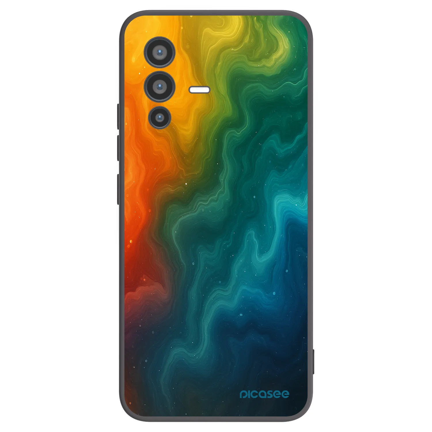 Picasee fekete szilikon tok az alábbi mobiltelefonokra Vivo V23 5G - Solar